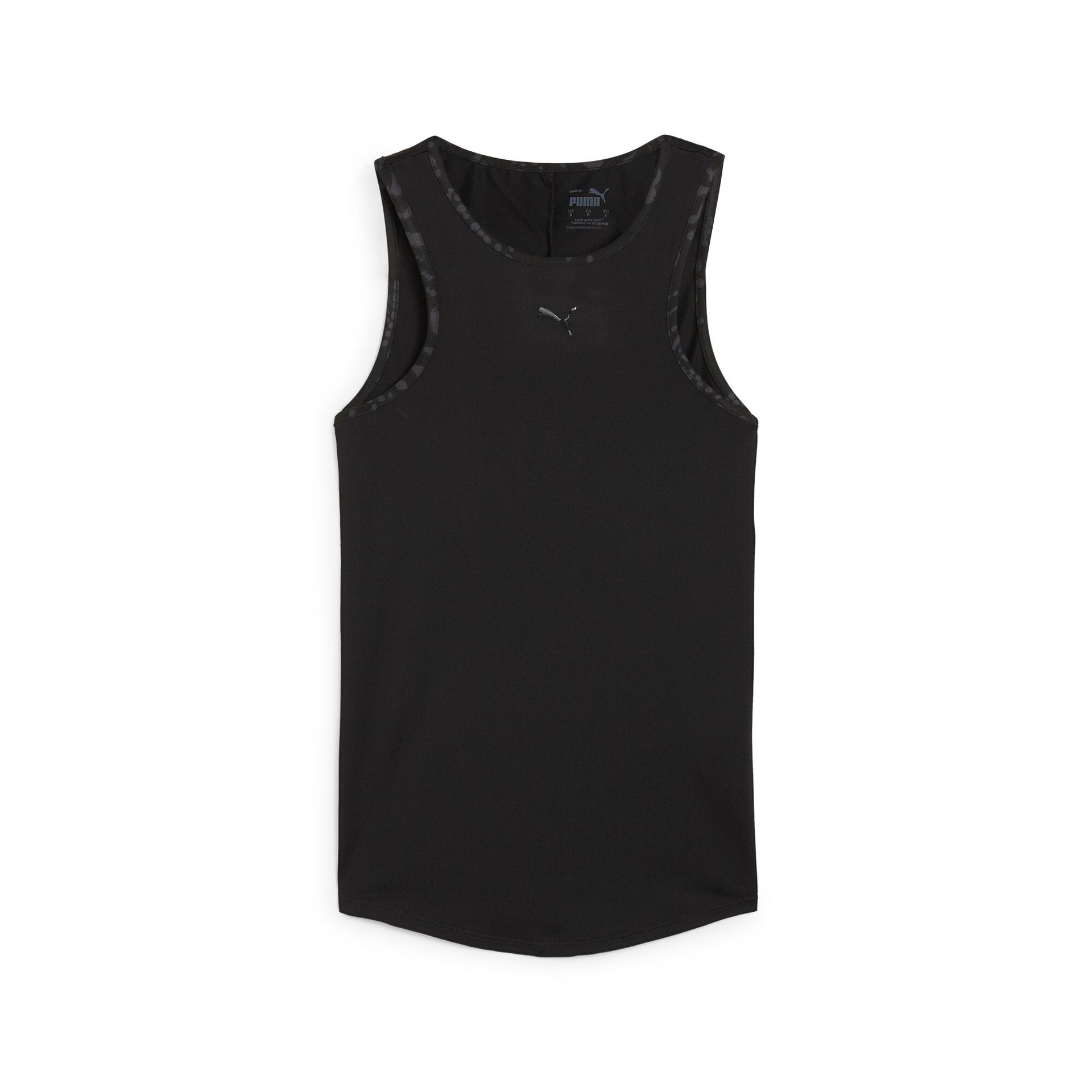 puma hypernatural women's tank top in black, size s