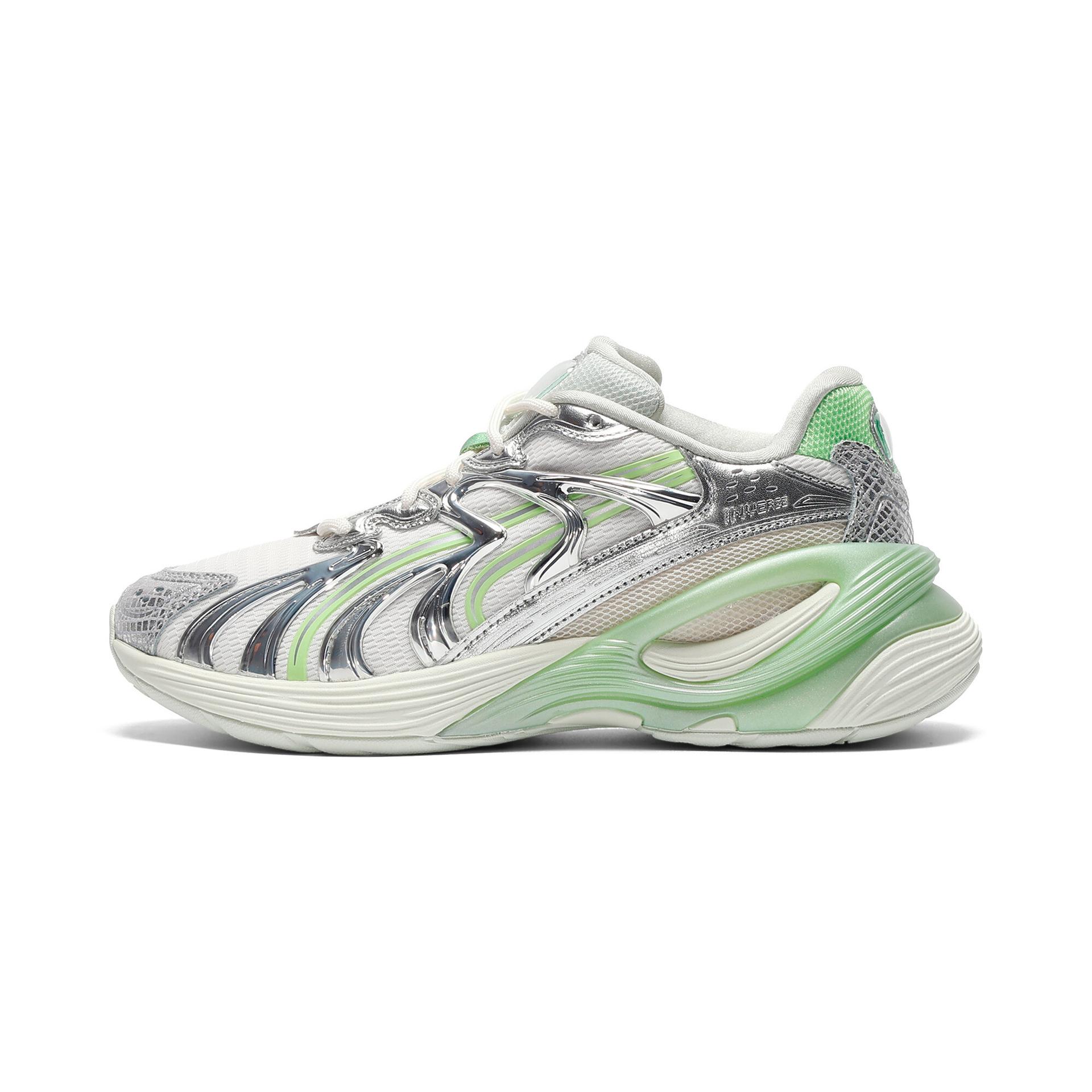 puma inverse light beam women's sneakers in white, size 6.5