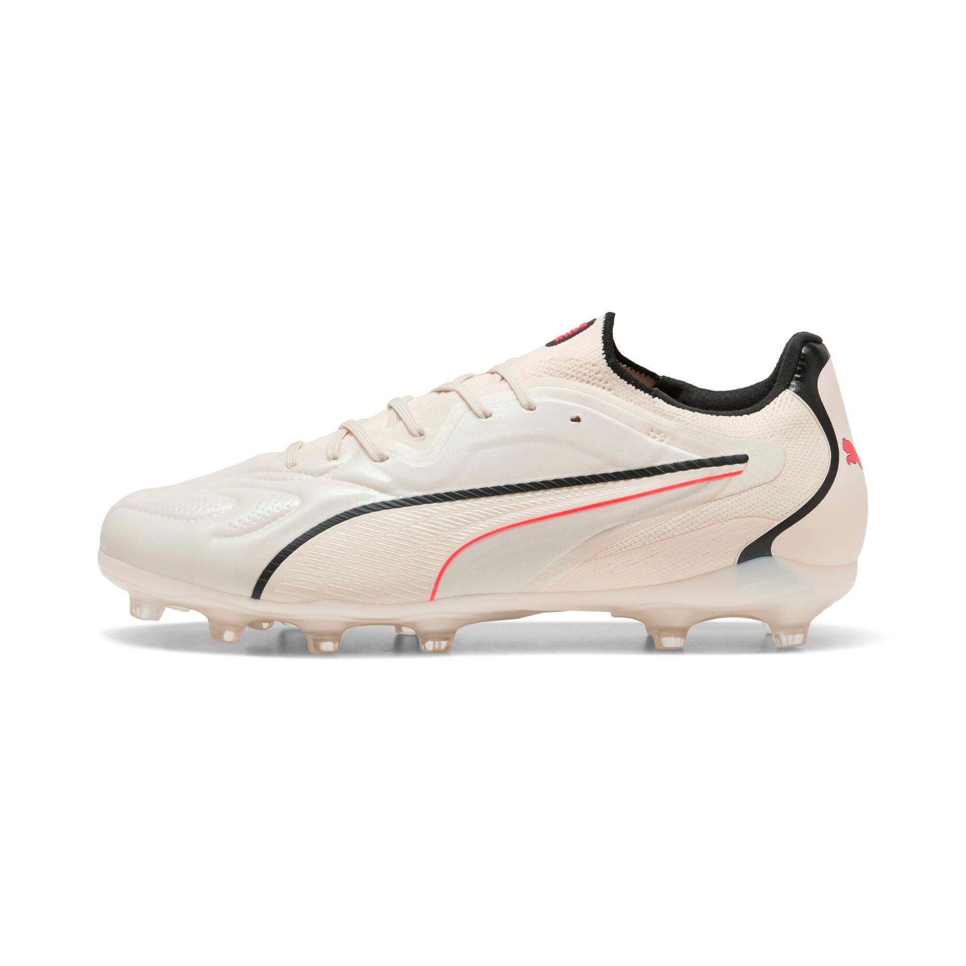 puma king 20 pro firm/artificial ground soccer cleats shoes in beige, size 8.5