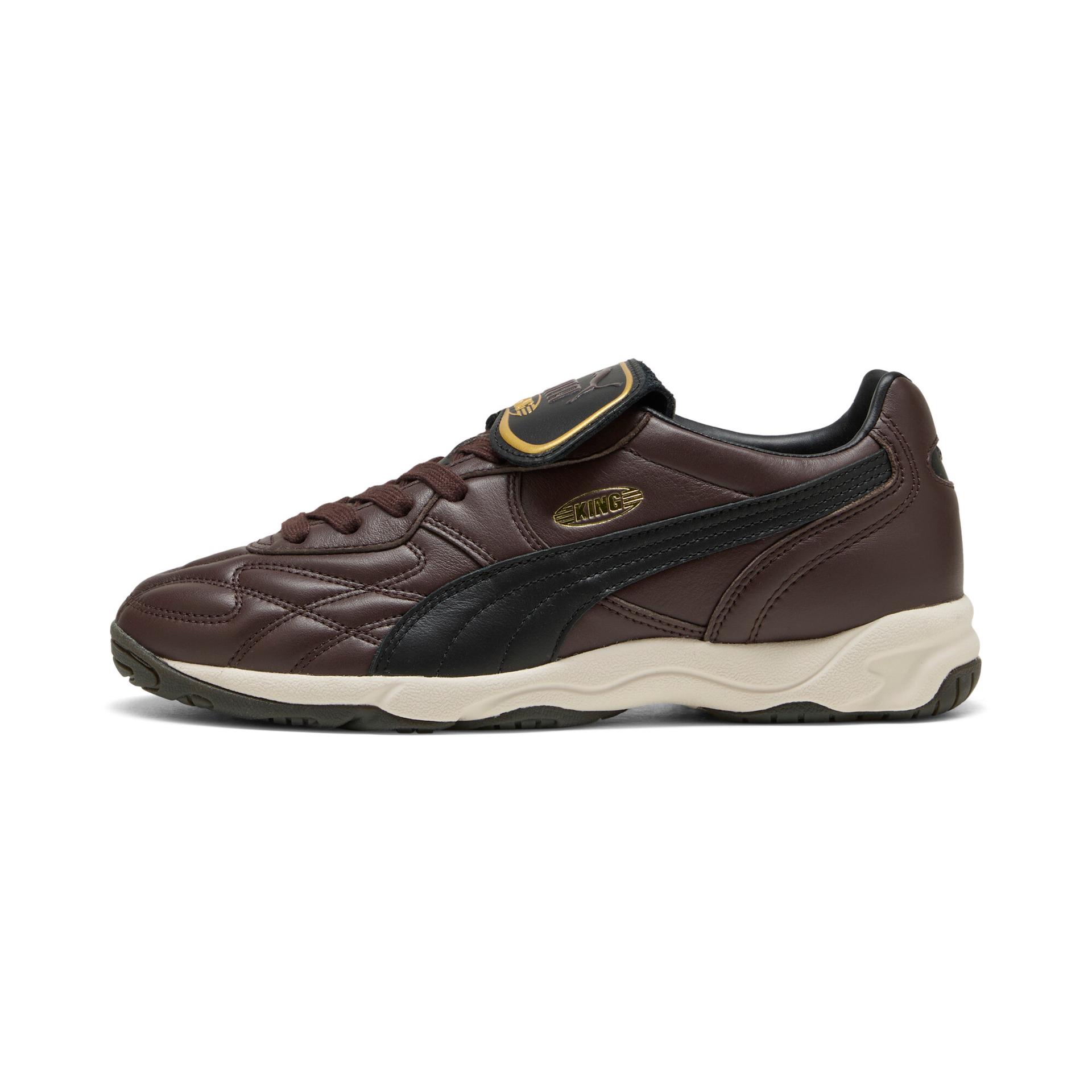 puma king indoor sneakers in brown, size 10.5