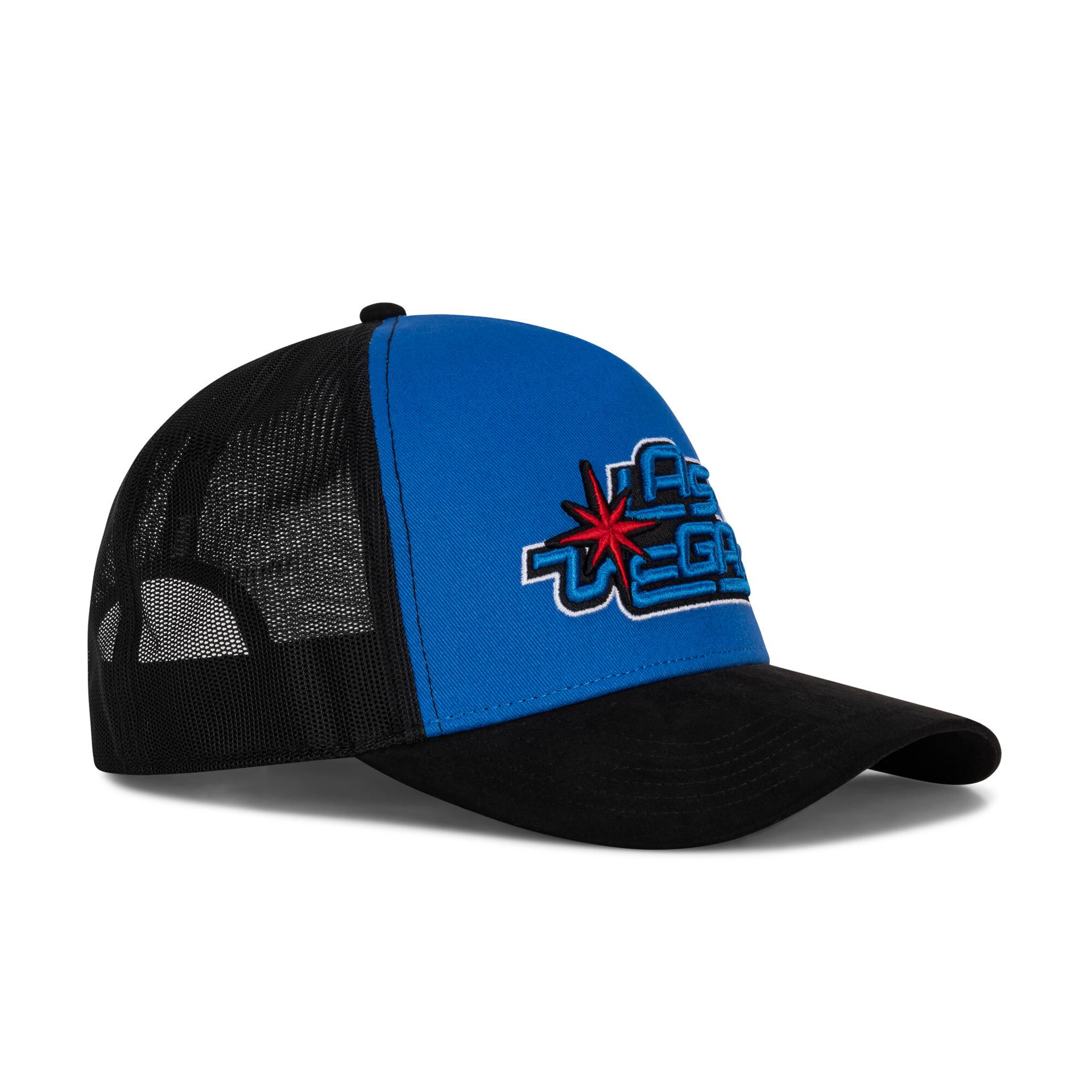 puma las vegas trucker hat in blue