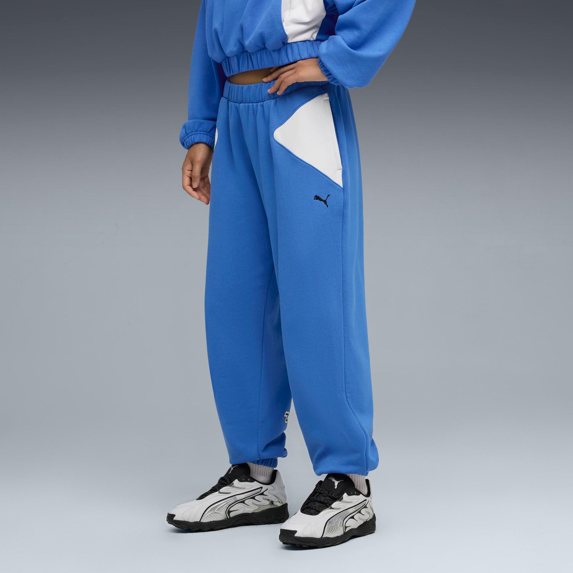 puma las vegas women's sweatpants in blue, size l