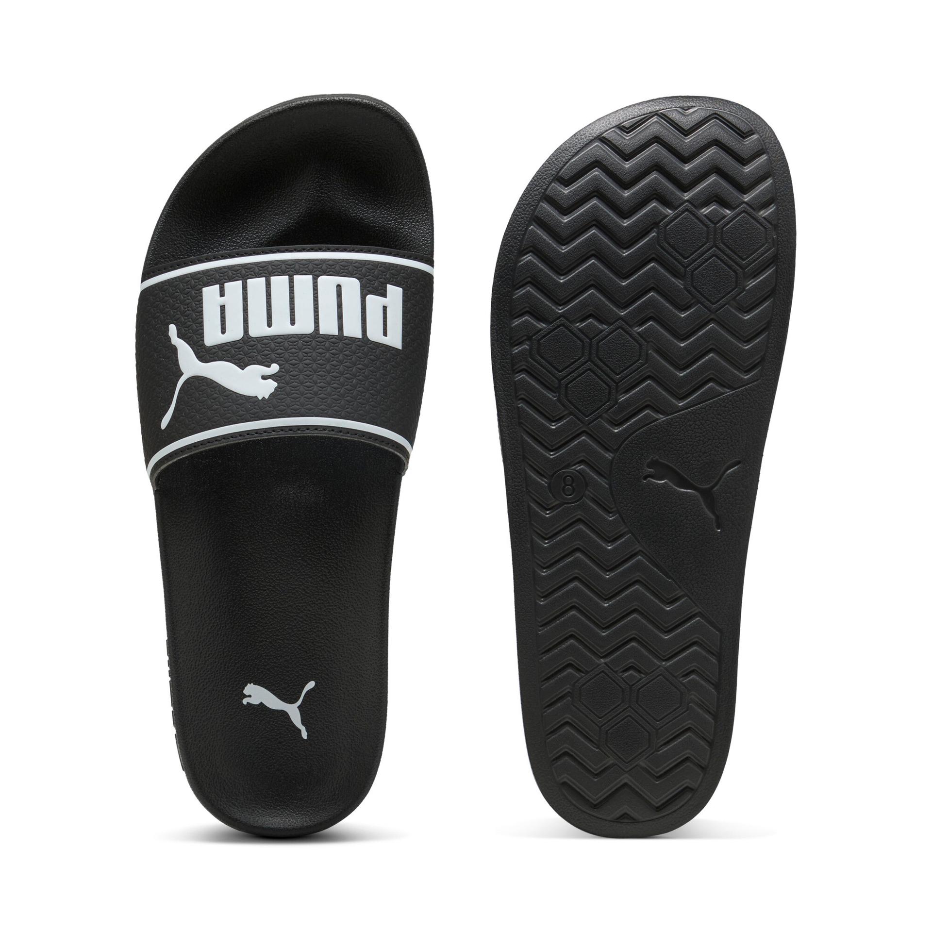 puma leadcat 2.0 slides in black, size 18