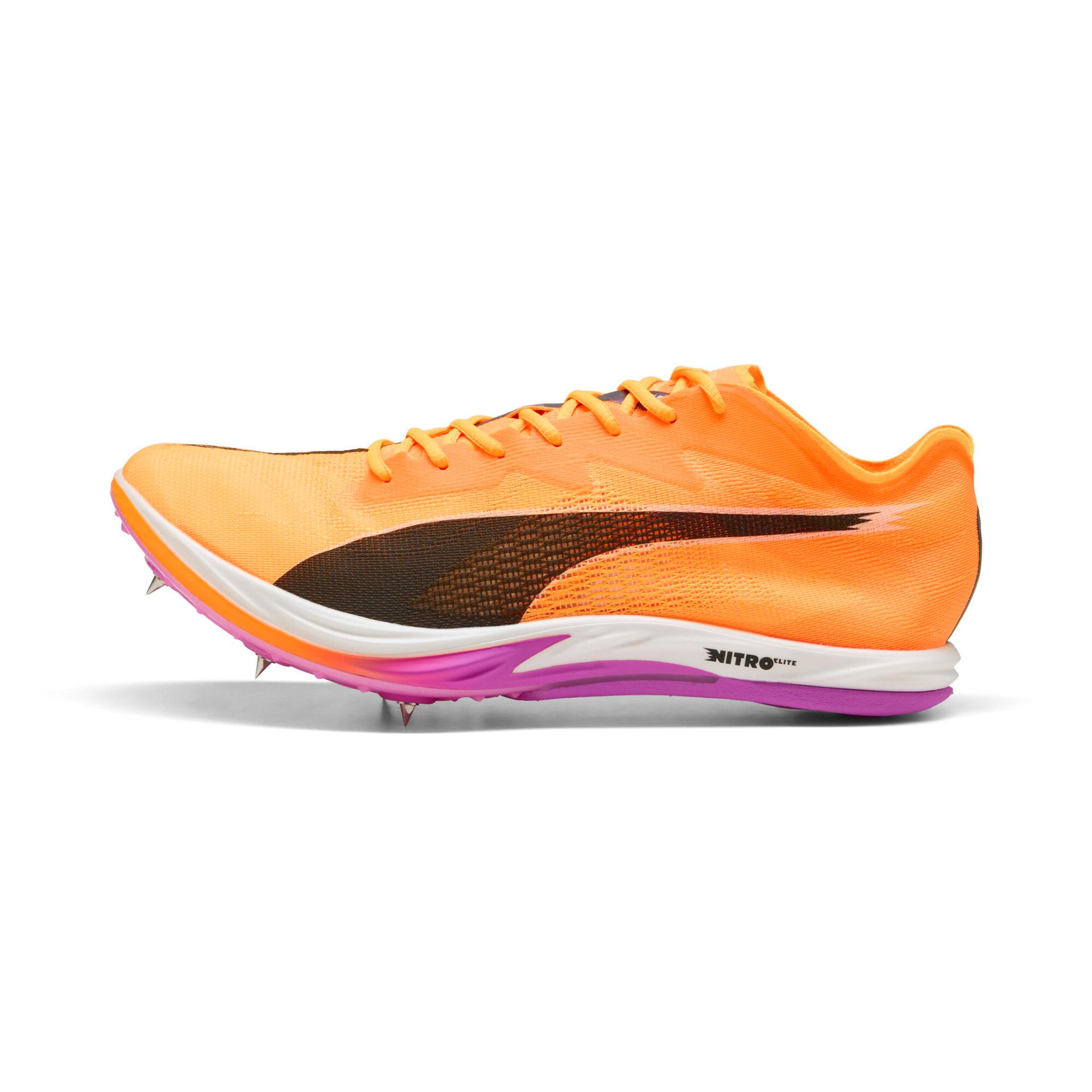 puma long distance nitroâ¢ elite 3 track & field distance spikes shoes in orange, size 6.5