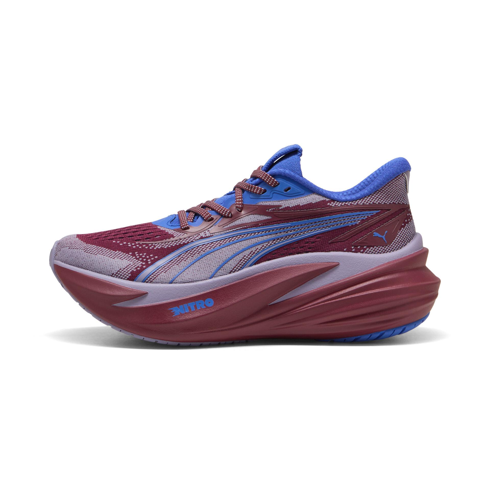 puma magmax nitroâ¢ 2 women's road running shoes in red, size 7