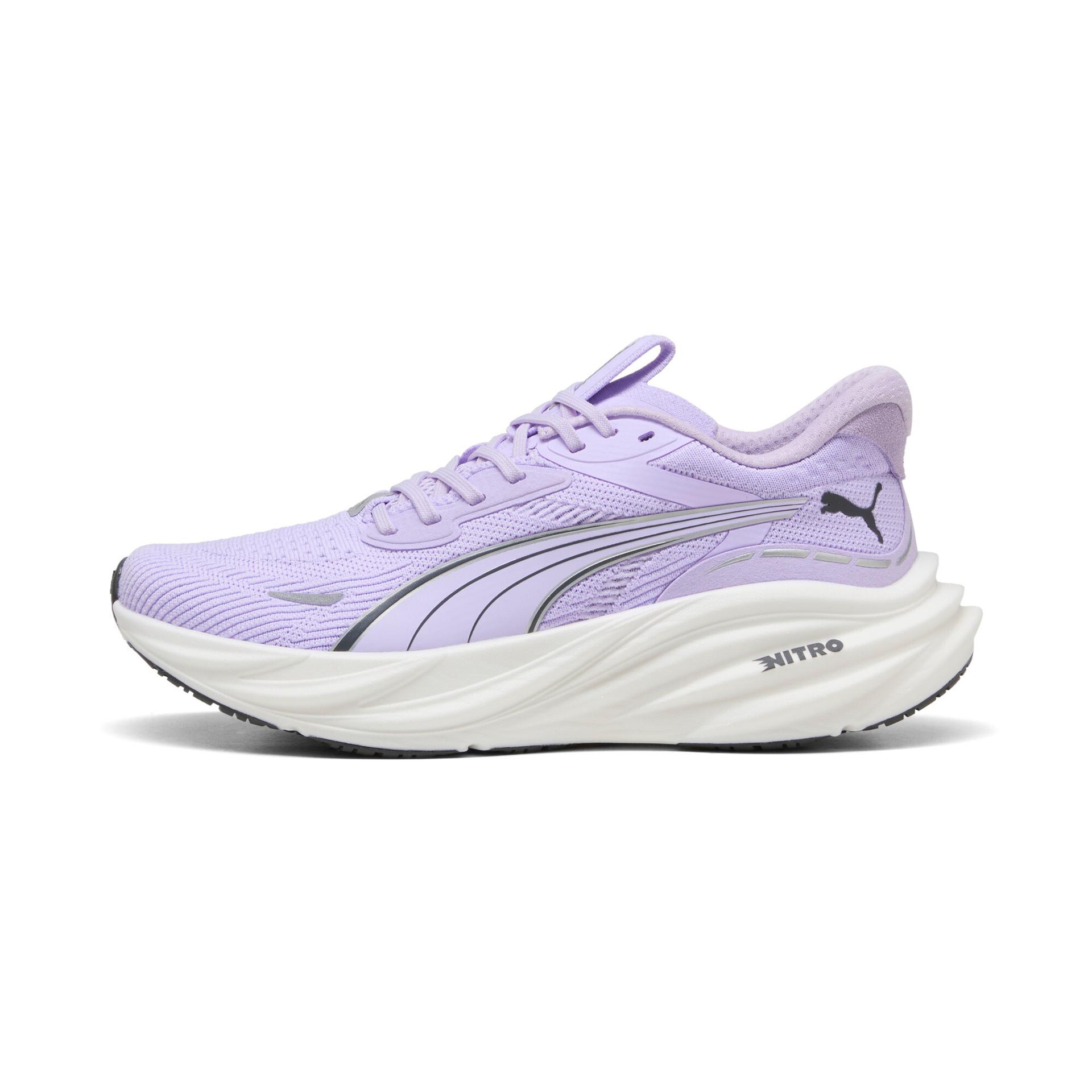 puma magnify nitroâ¢ 3 women's road running shoes in purple, size 6.5