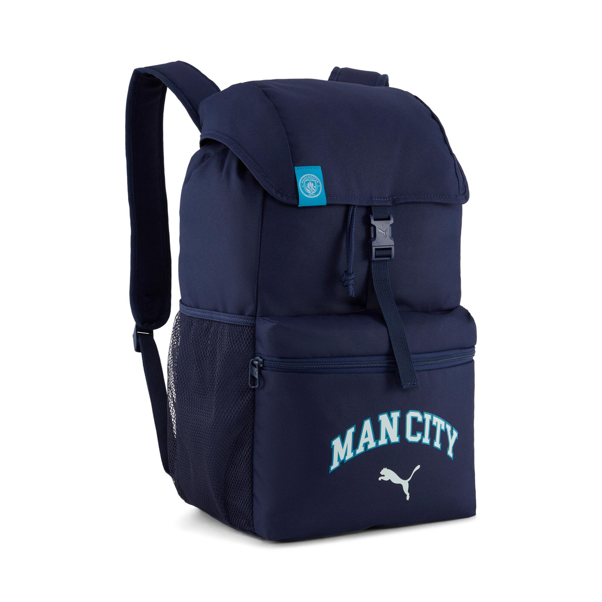 puma manchester city ftblculture 24l backpack in blue