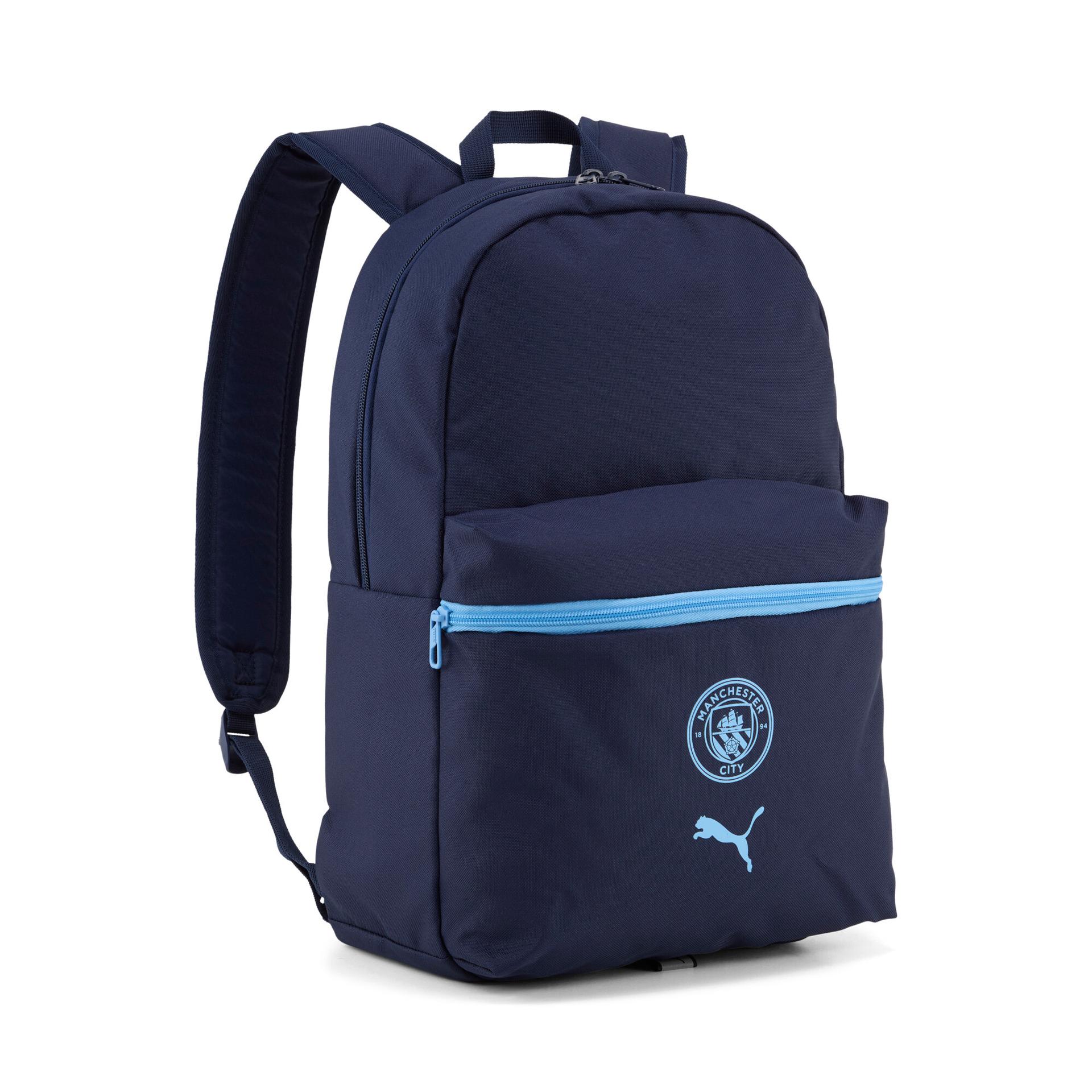 puma manchester city soccer essentials backpack in blue