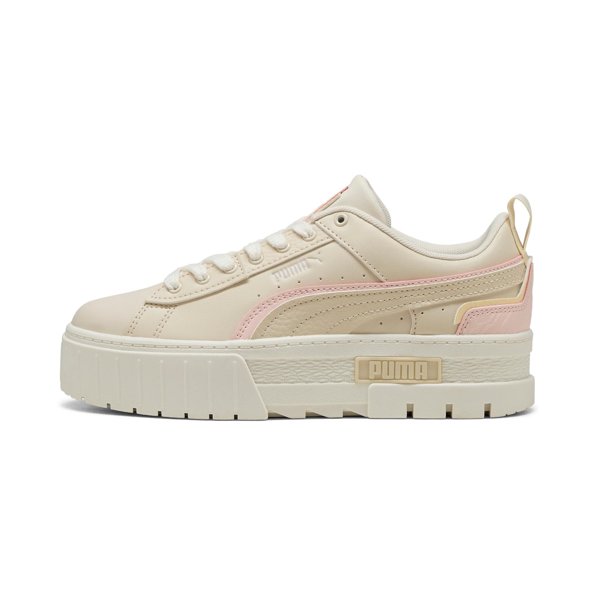 puma mayze ut muted animal women's sneakers in white, size 8