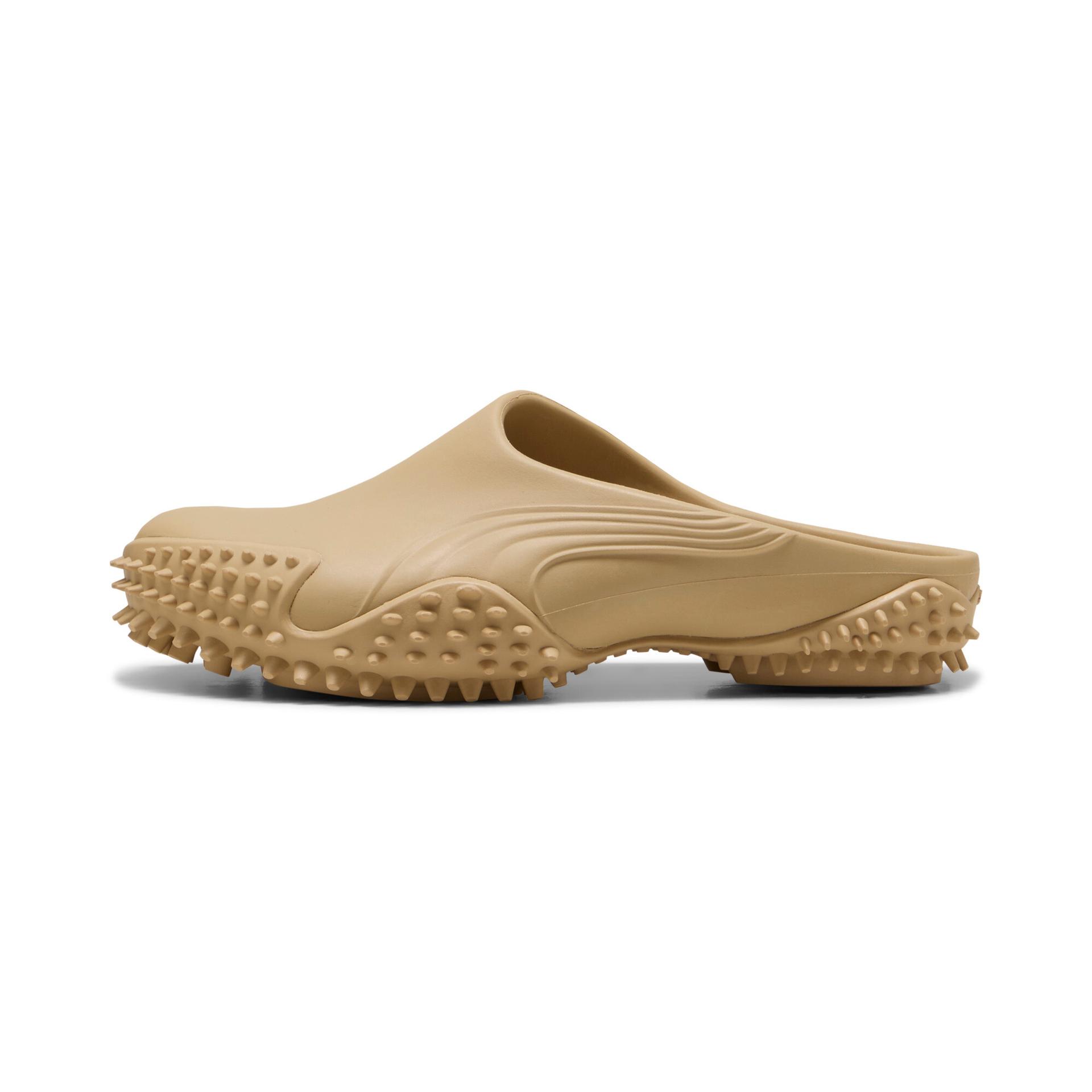 puma mostro mule slip-on sneakers in beige, size 5