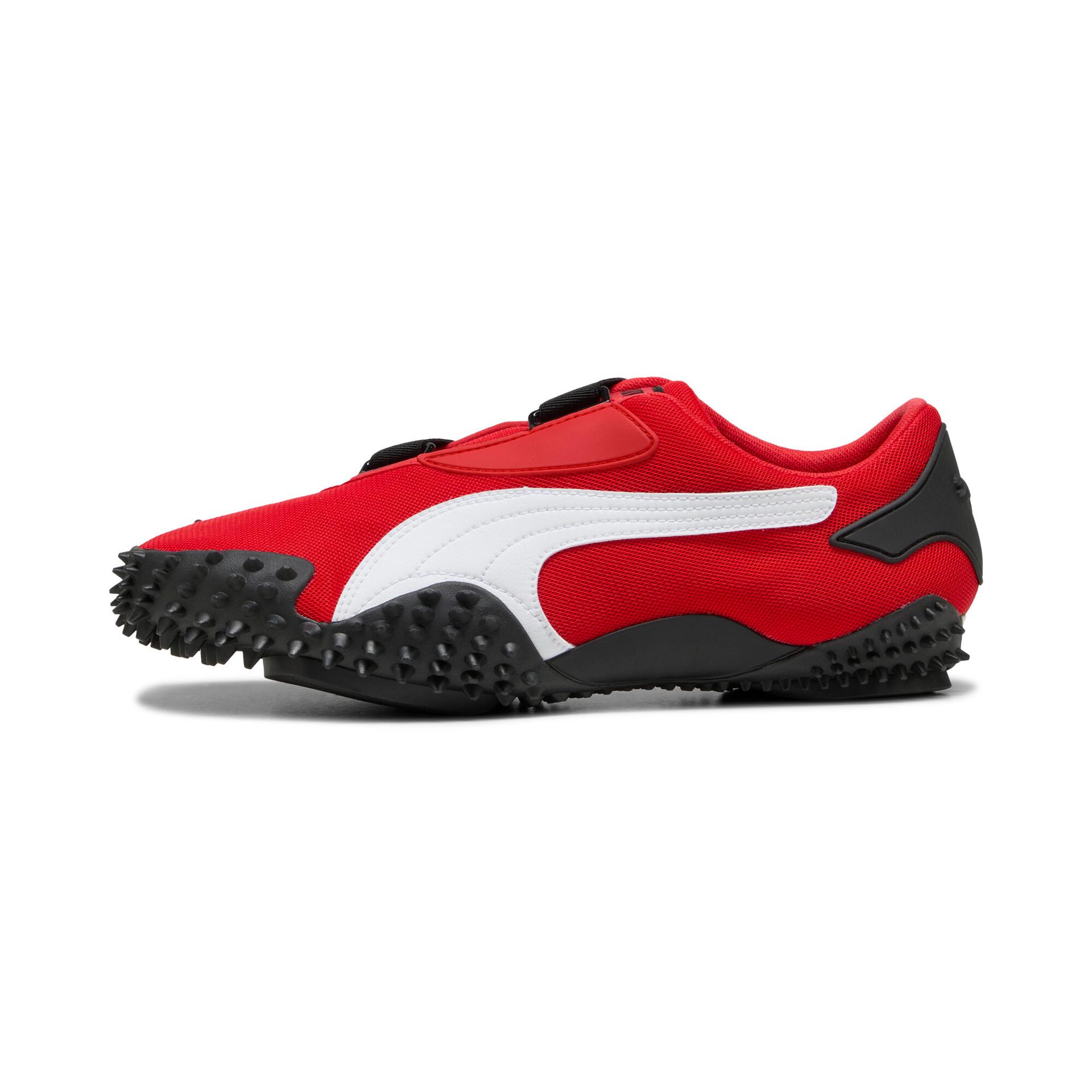 puma mostro og prime sneakers in red, size 7