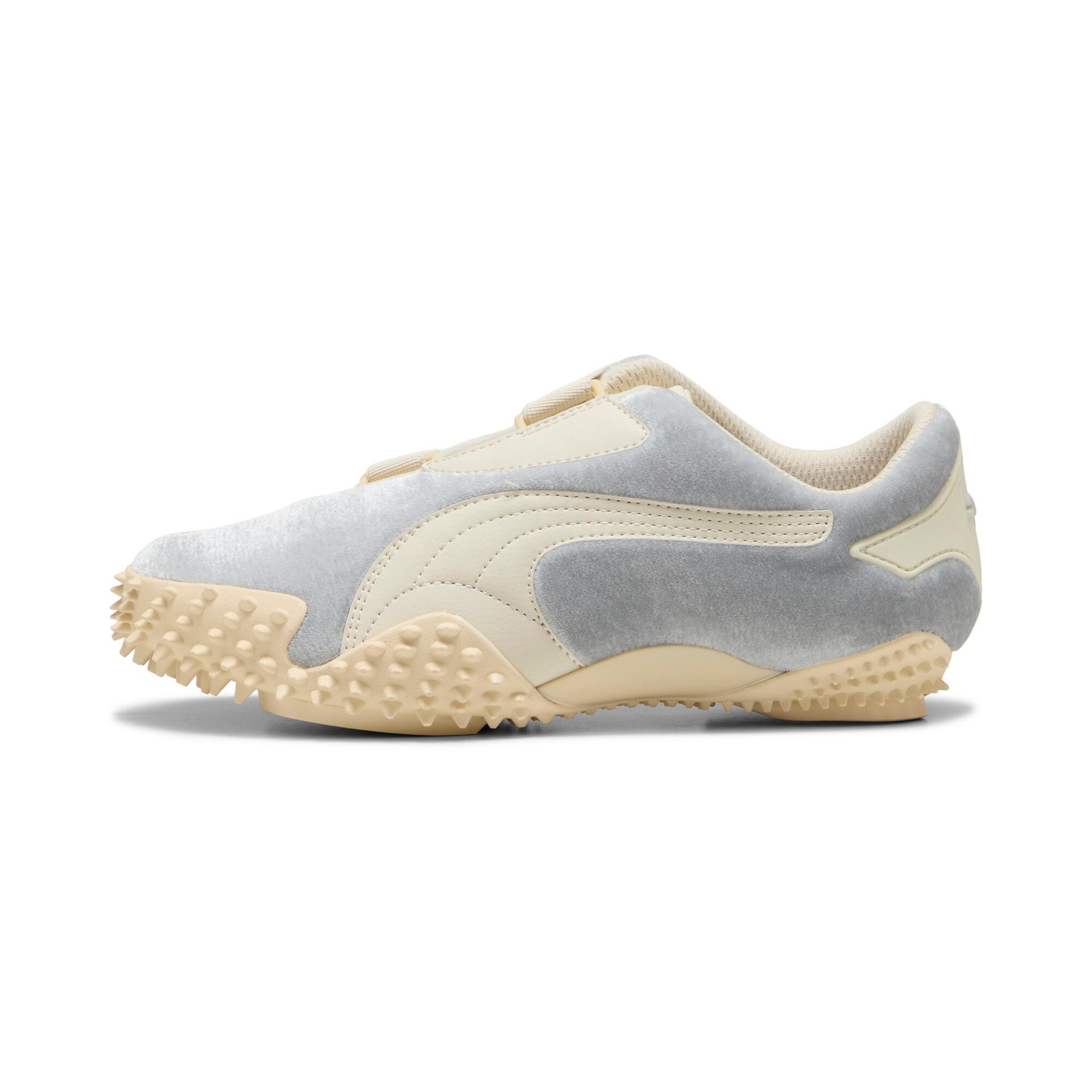 puma mostro velvet dream women's sneakers in grey, size 7.5