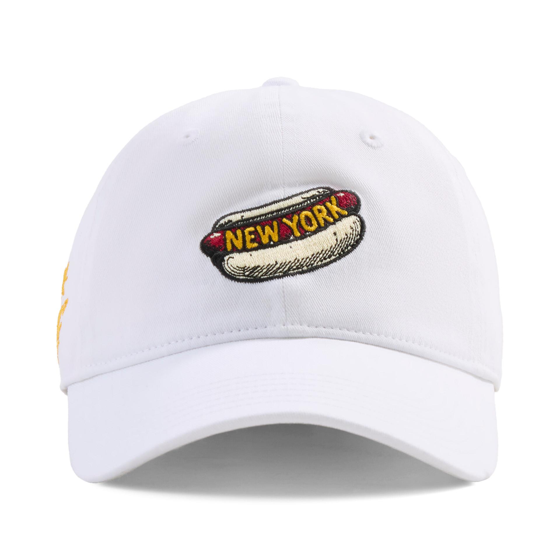 puma nyc glizzy adjustable hat in white