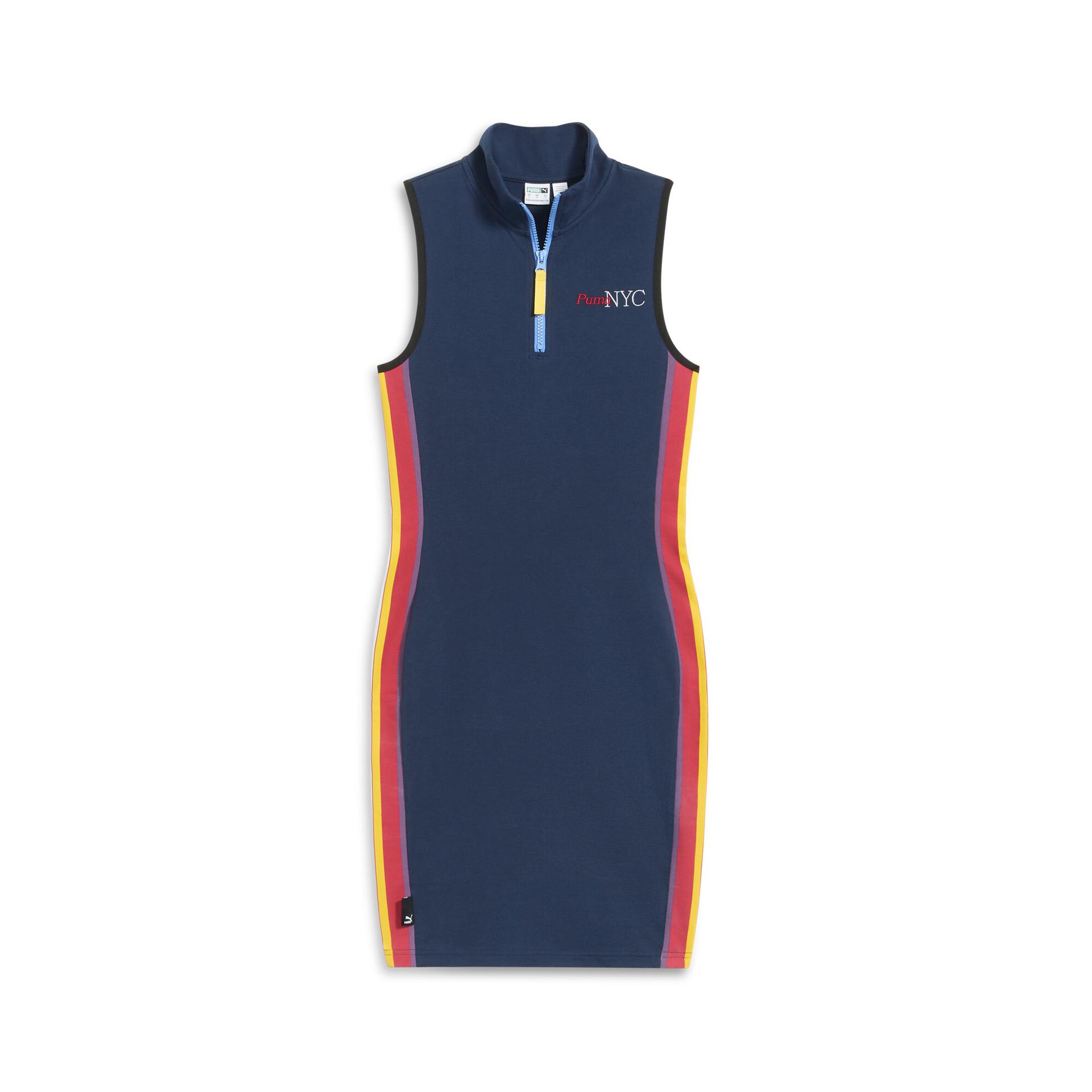puma nyc running laps women's dress in blue, size l
