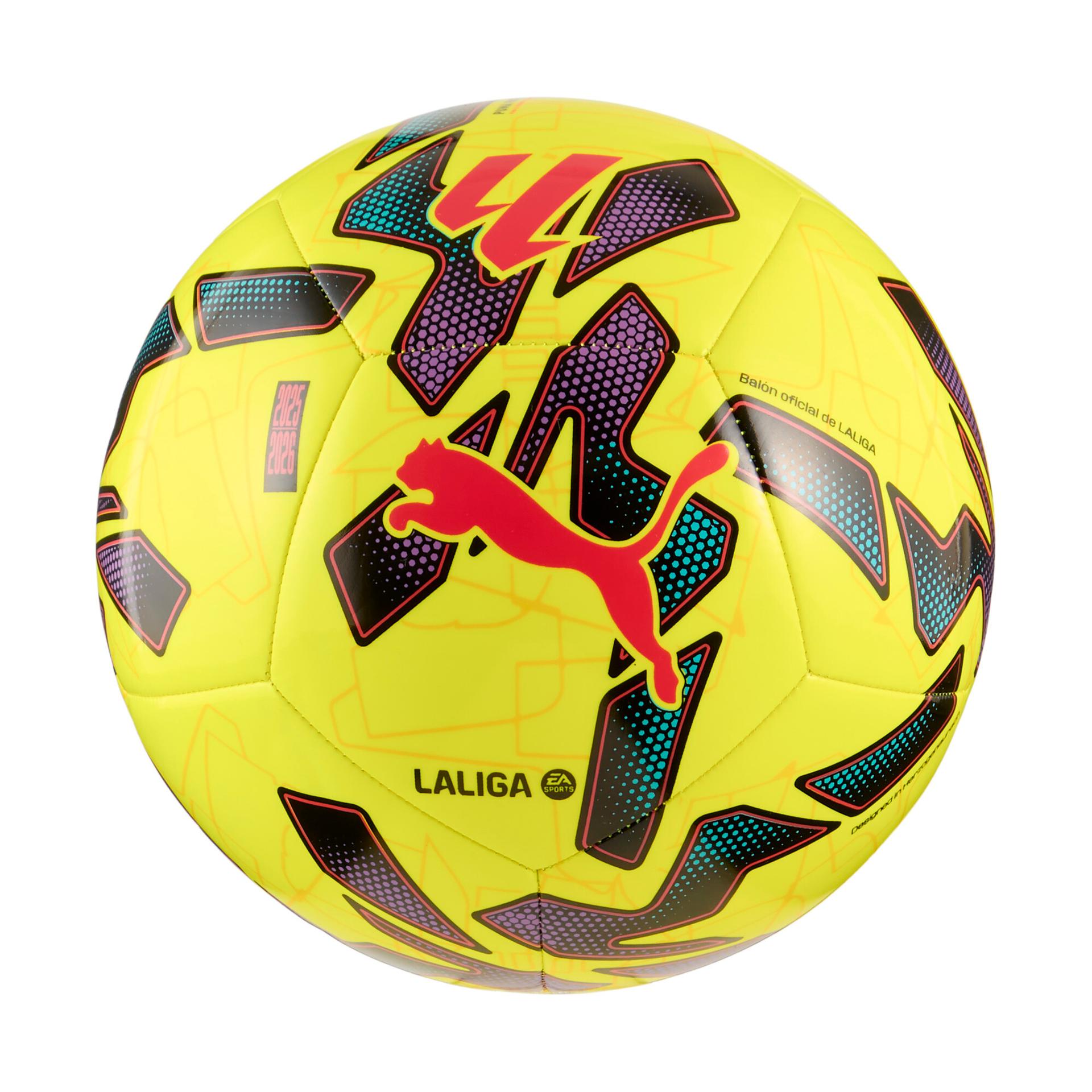 puma orbita laliga 1 soccer training ball in yellow, size 4
