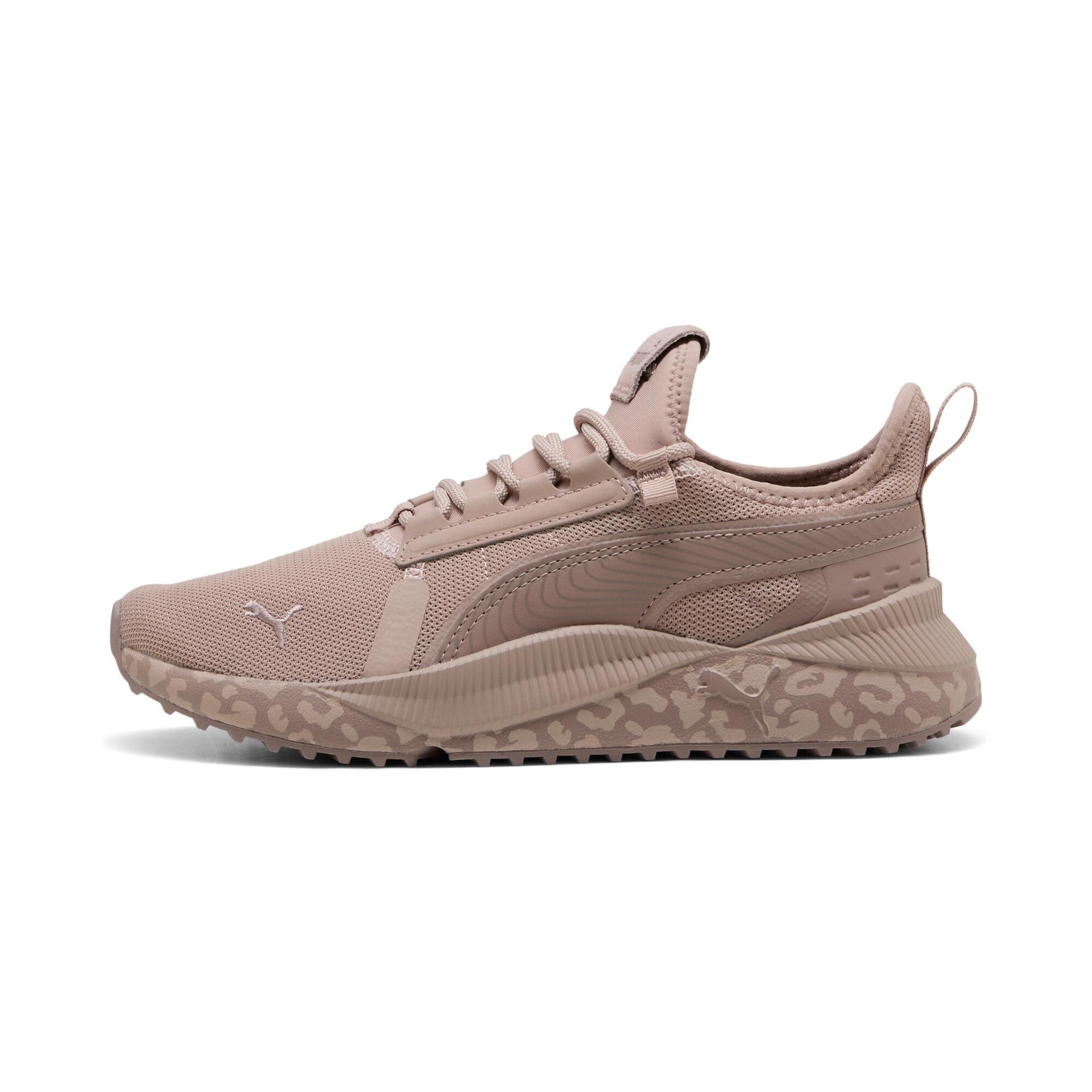 puma pacer future street animal women's animal print sneakers in beige, size 10