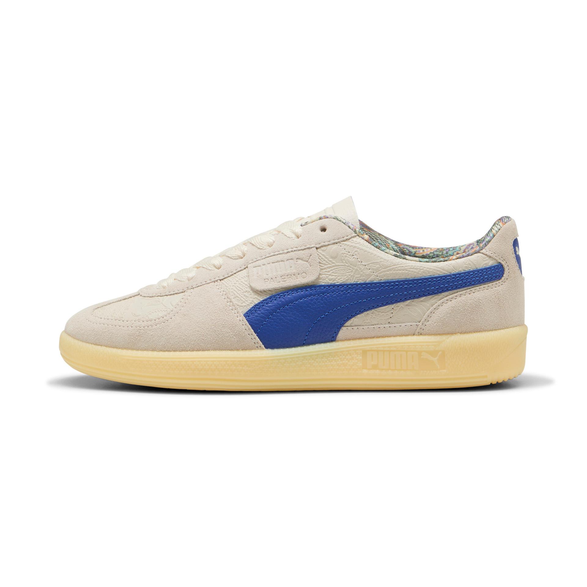 puma palermo bomber sneakers in white, size 11