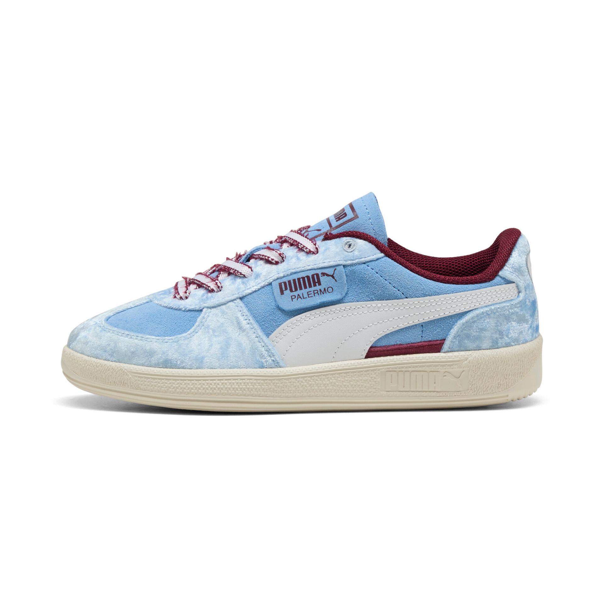puma palermo cherry blues women's sneakers, size 9.5