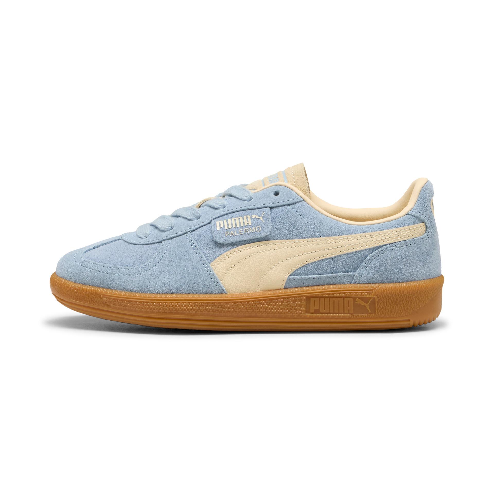 puma palermo women's sneakers in blue, size 9