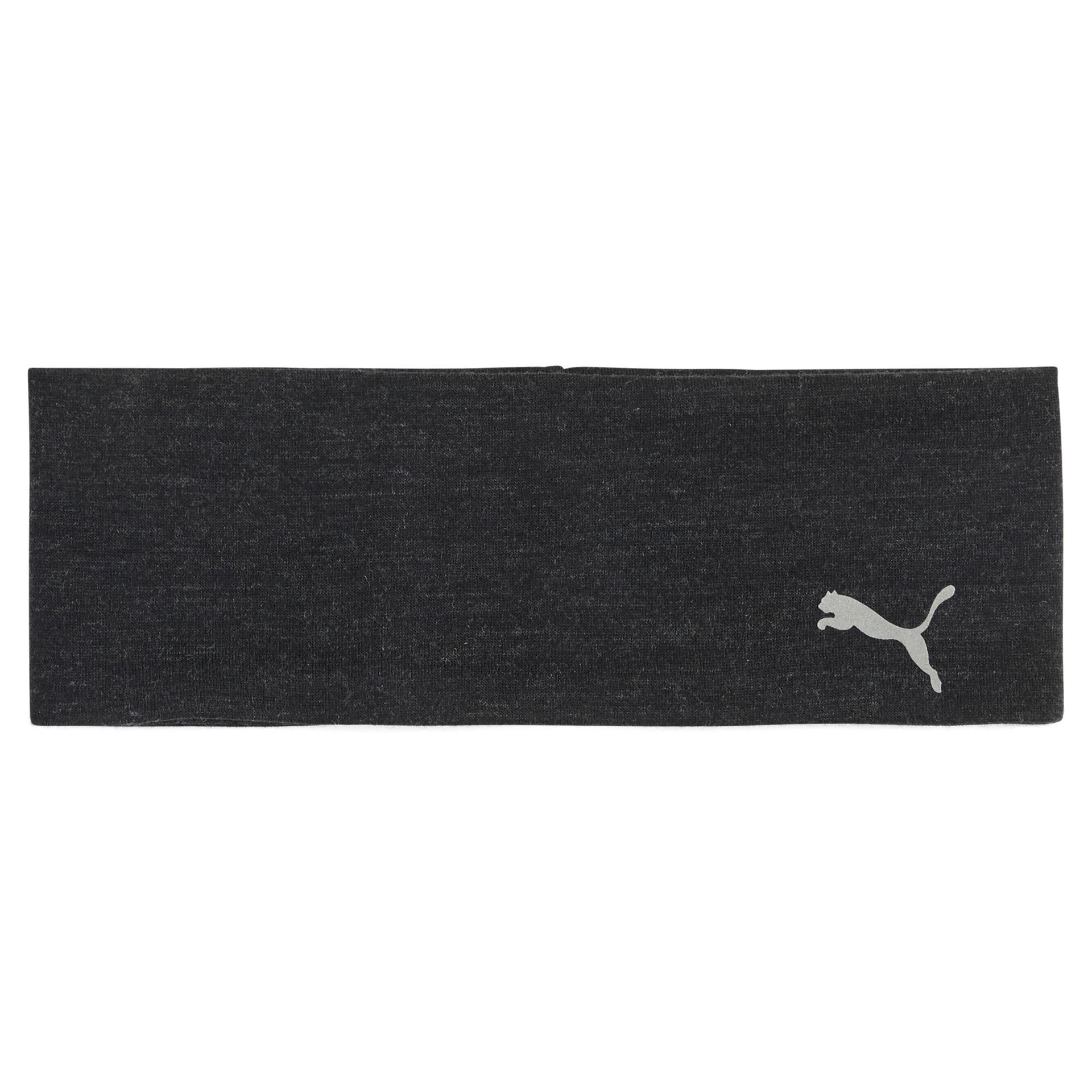 puma race day running headband shoes in black