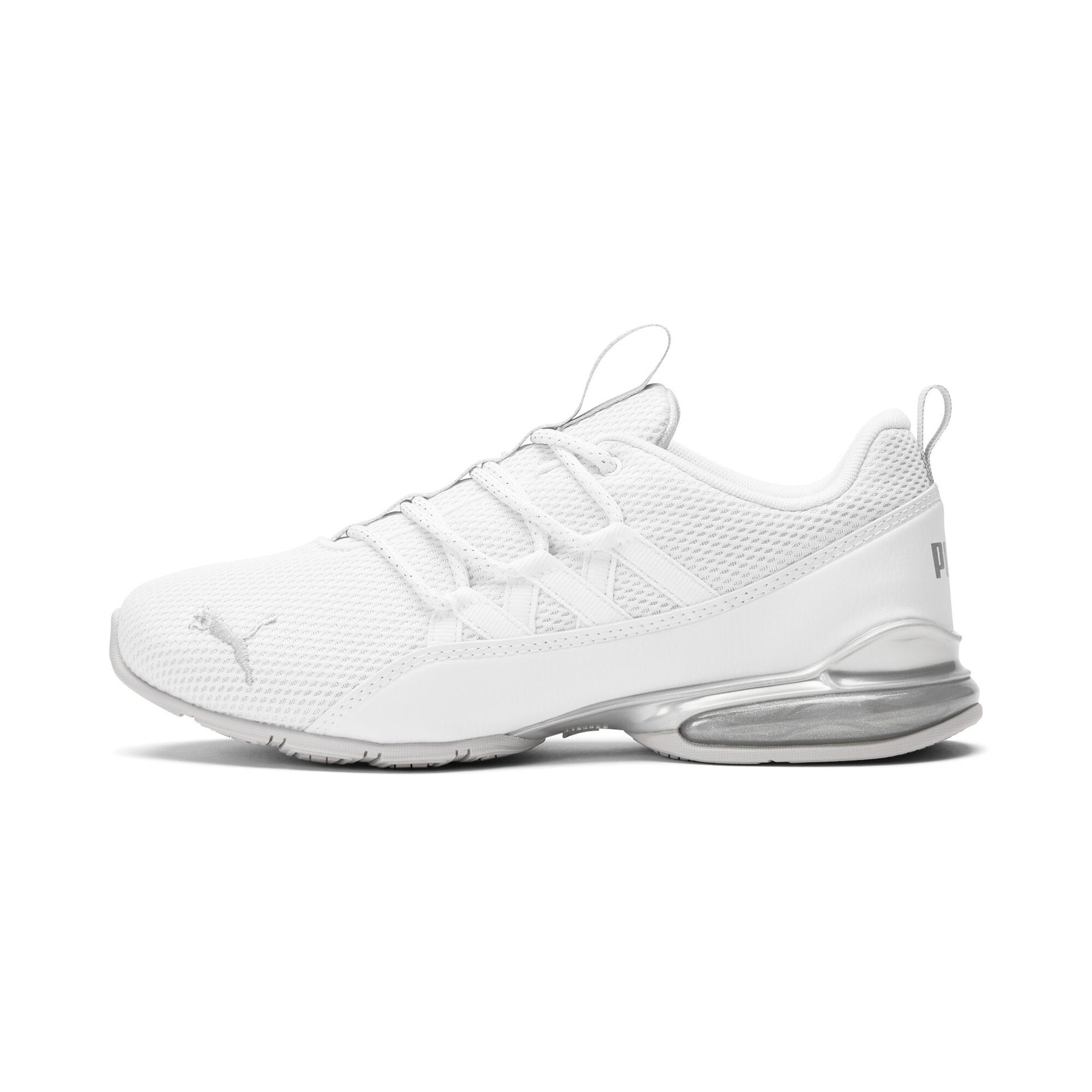 puma riaze prowl mod swirl women's running shoes in white, size 10