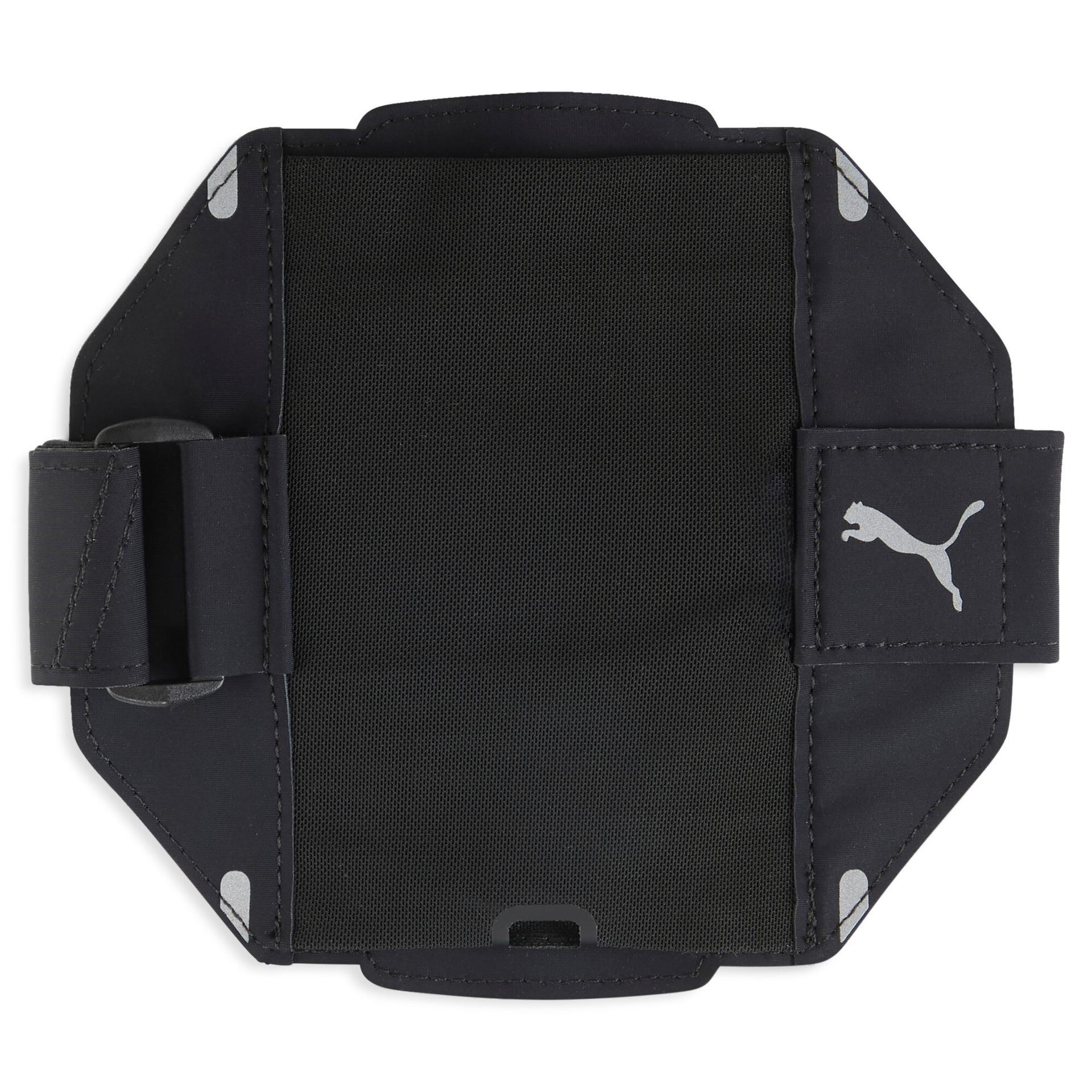 puma running armband in black