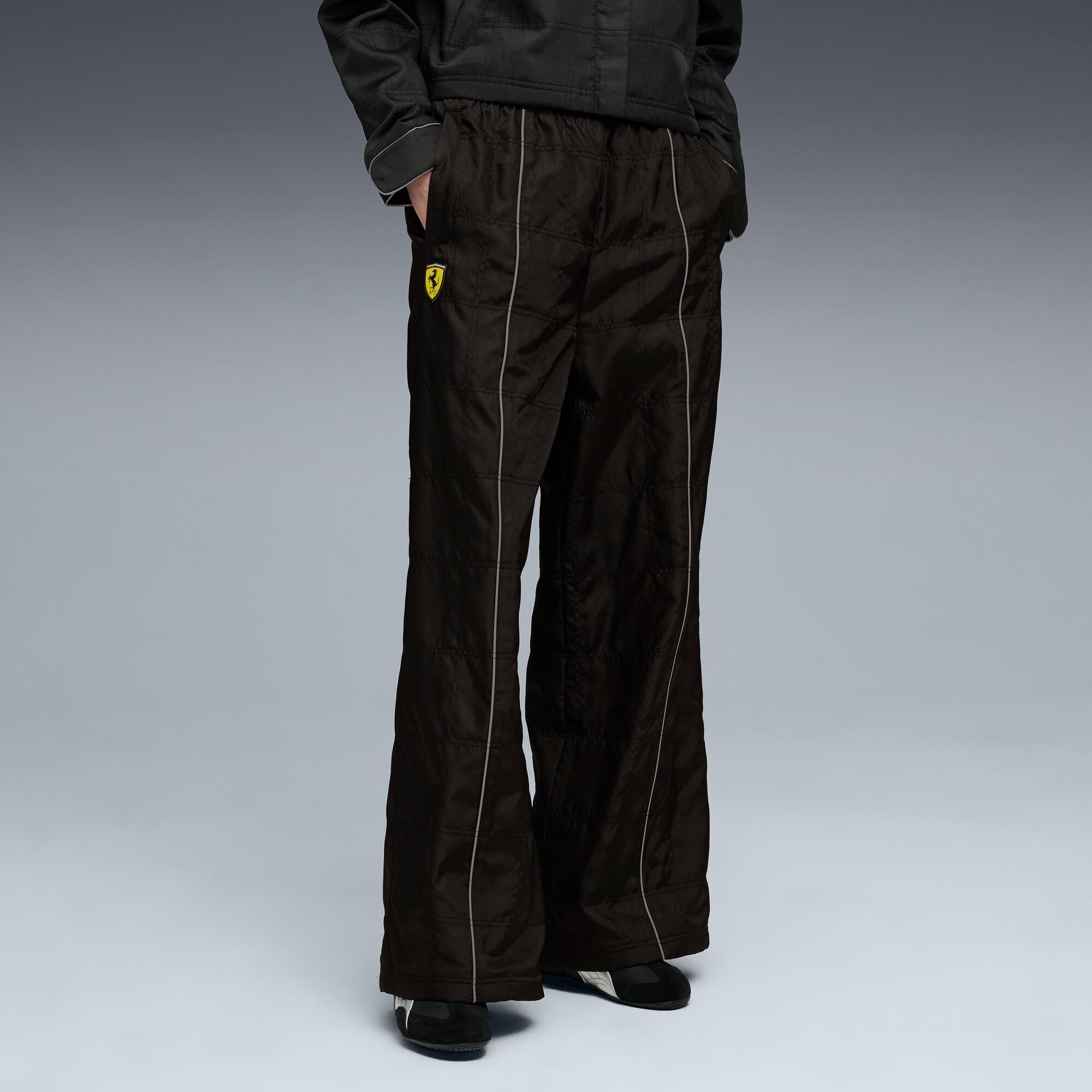 puma scuderia ferrari premium women's pants in black, size xl