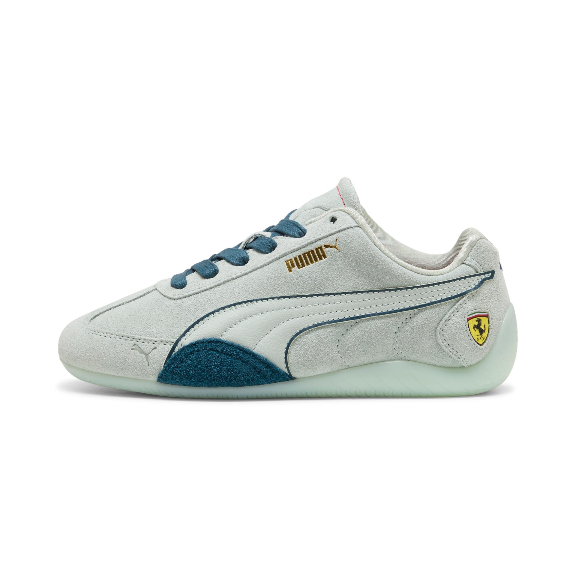 puma scuderia ferrari speedcat women's sneakers in green, size 8.5