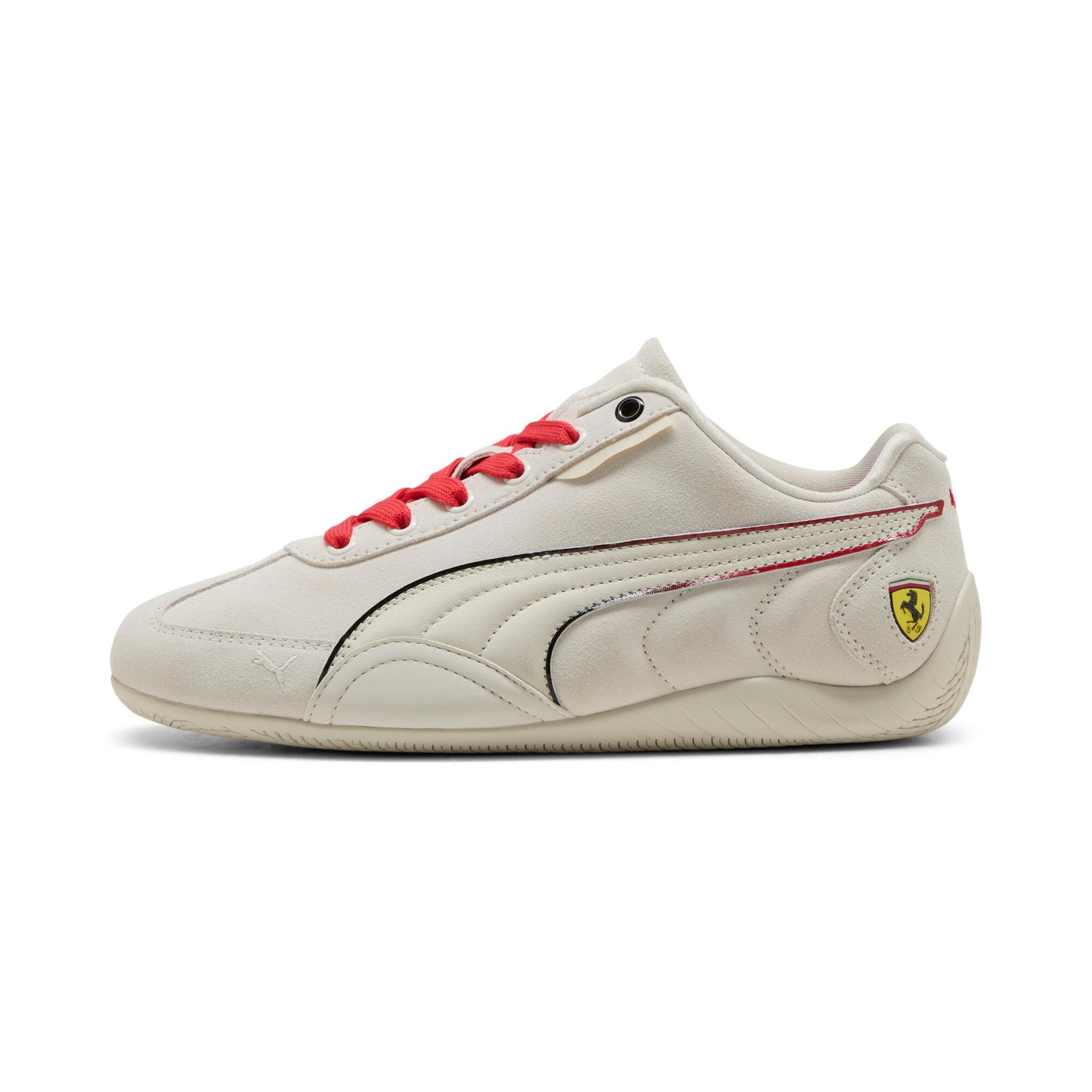 puma scuderia ferrari speedcat women's sneakers in grey, size 8.5