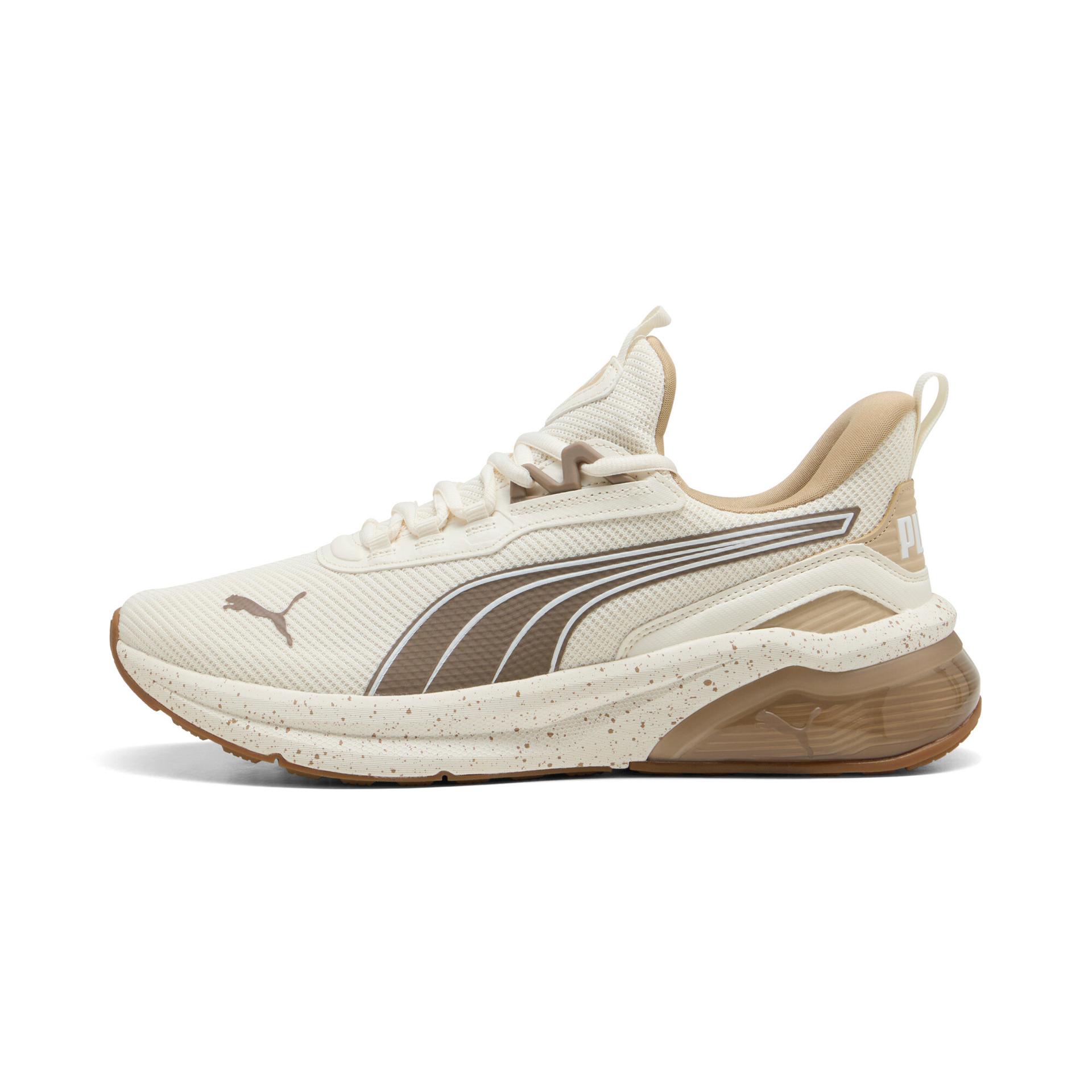 puma seeker speckle sneakers in white, size 12