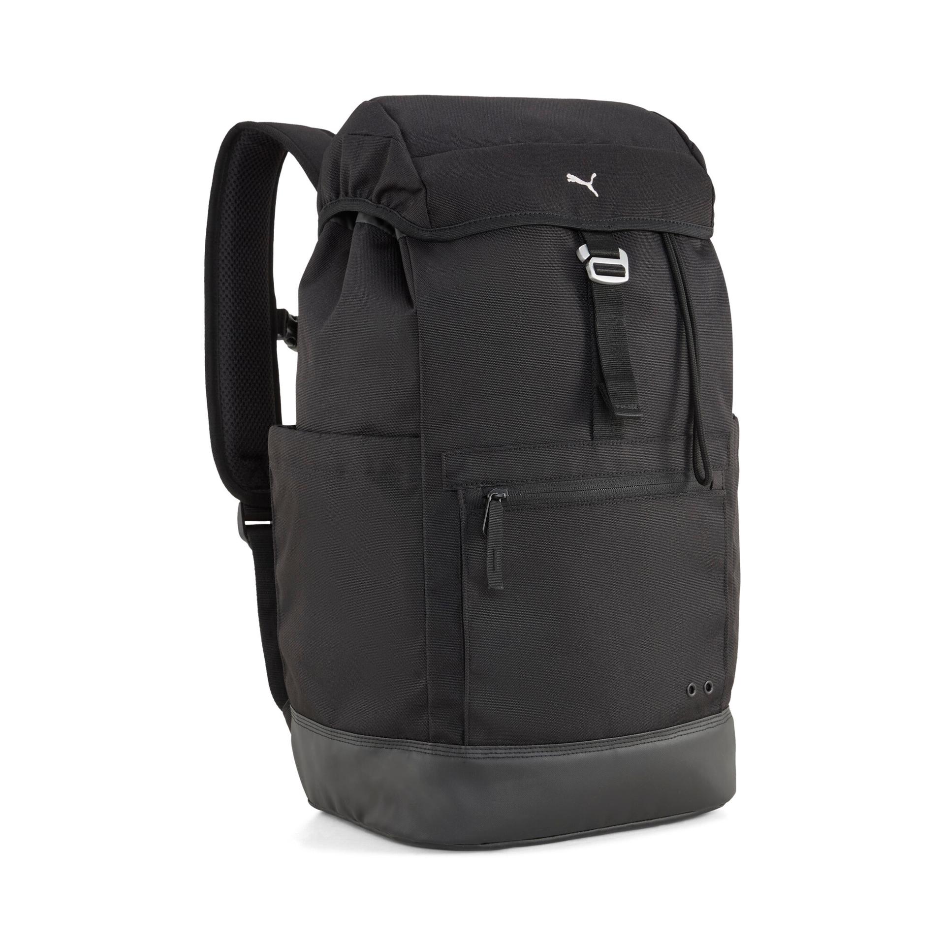 puma select essentials 26l hooded backpack in black