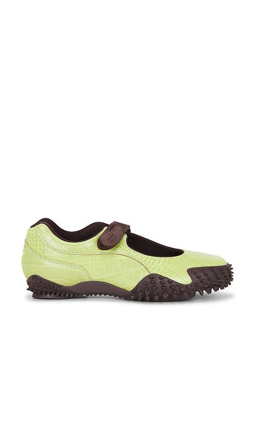 puma select mostro fey cros sneaker in green. - size 6 (also in 7)