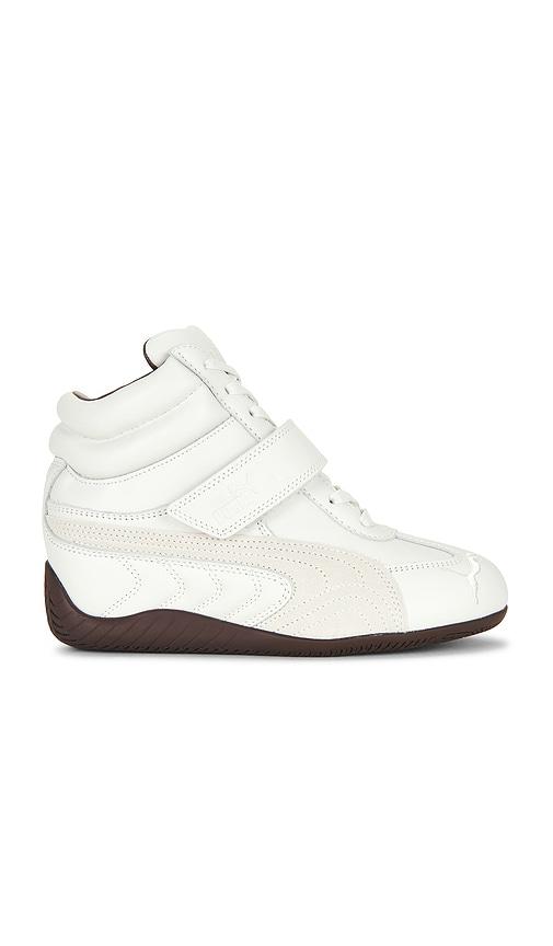 puma select speedcat wedge sneaker in white. - size 8 (also in 8.5, 9, 9.5)