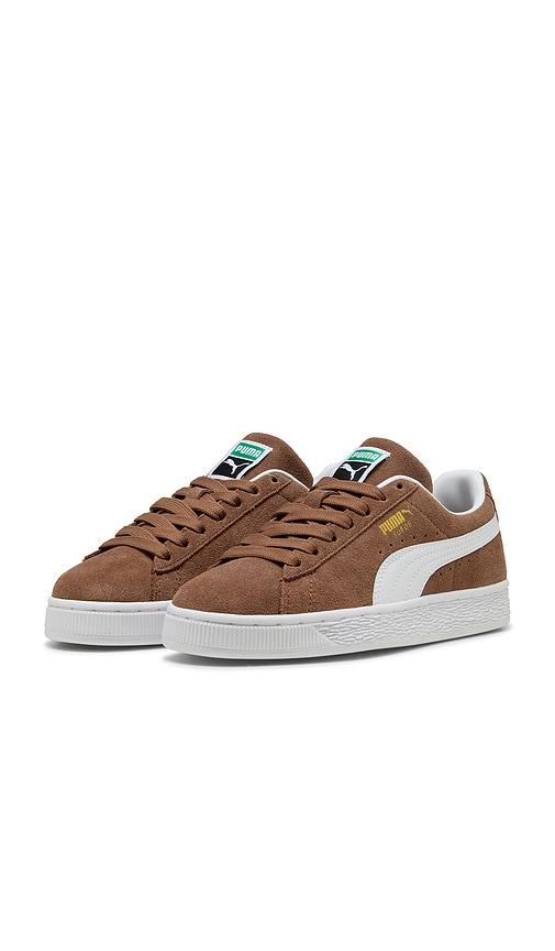puma select toddler suede classic sneaker in brown. - size 4 (also in 4.5, 5, 5.5, 6, 6.5, 7)