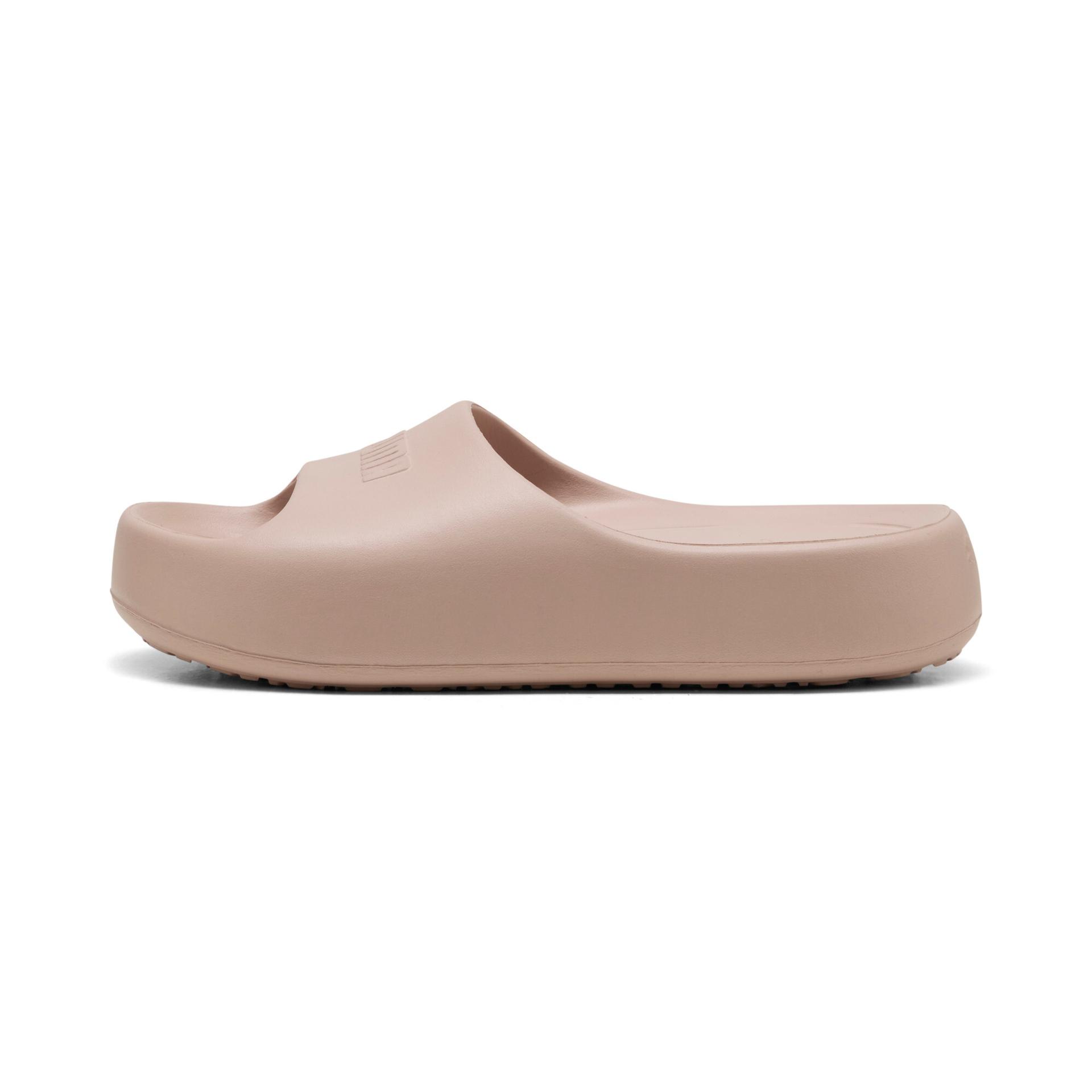 puma shibusa women's slides in beige, size 8