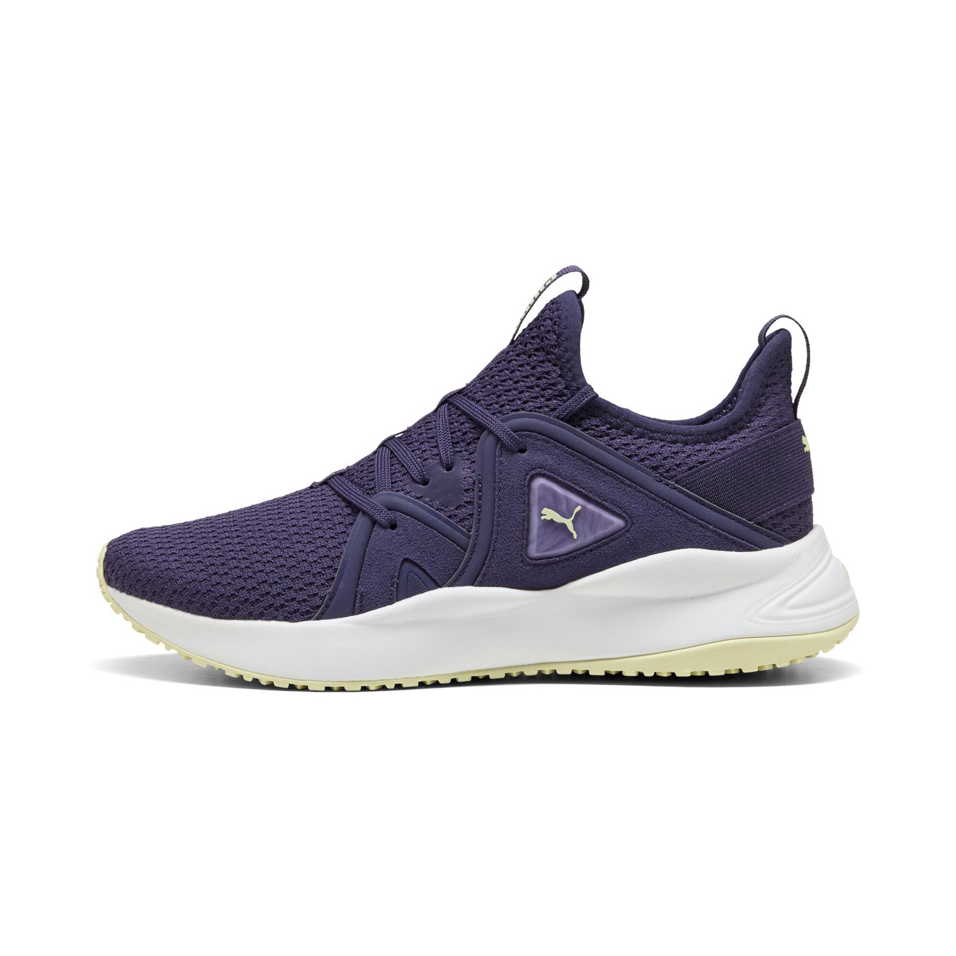 puma softride bella marble women's sneakers in purple, size 8.5