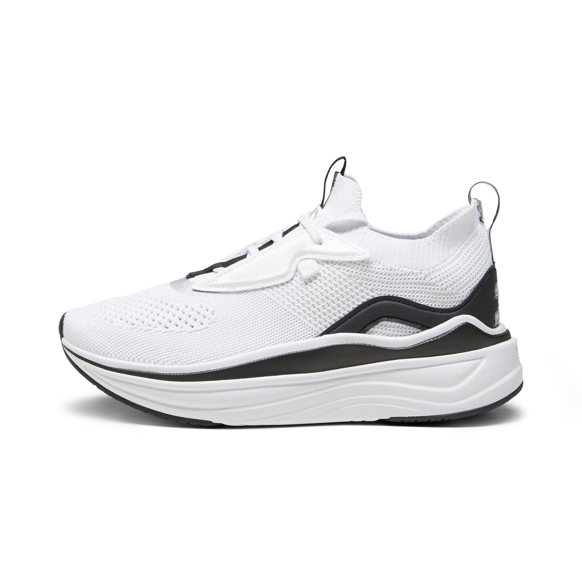 puma softride stakd women's running shoes in white, size 7