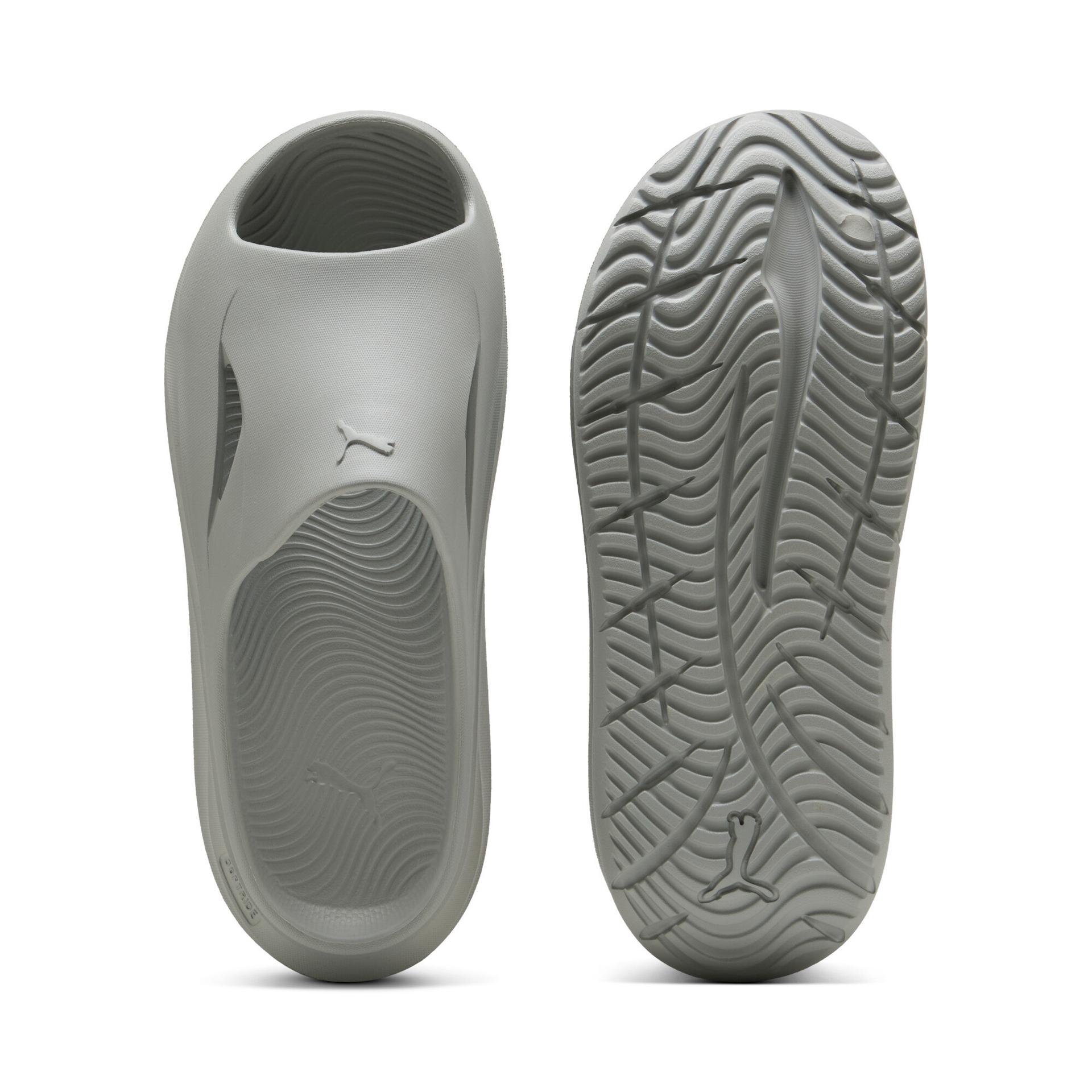 puma softride zerog slides in grey, size 9