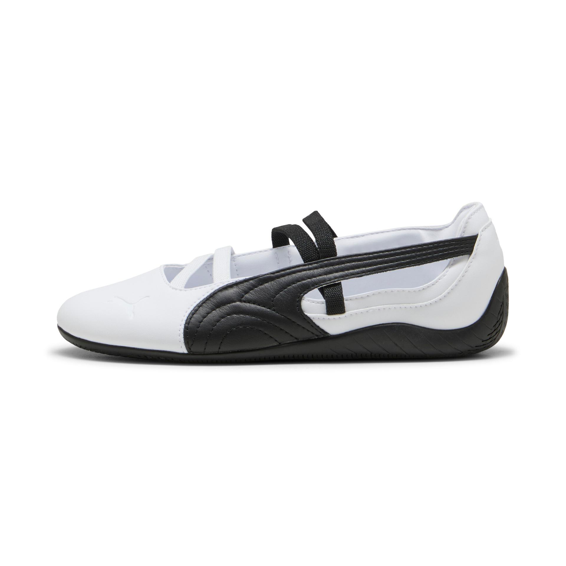 puma speedcat ballet women's sneakers in white, size 10.5