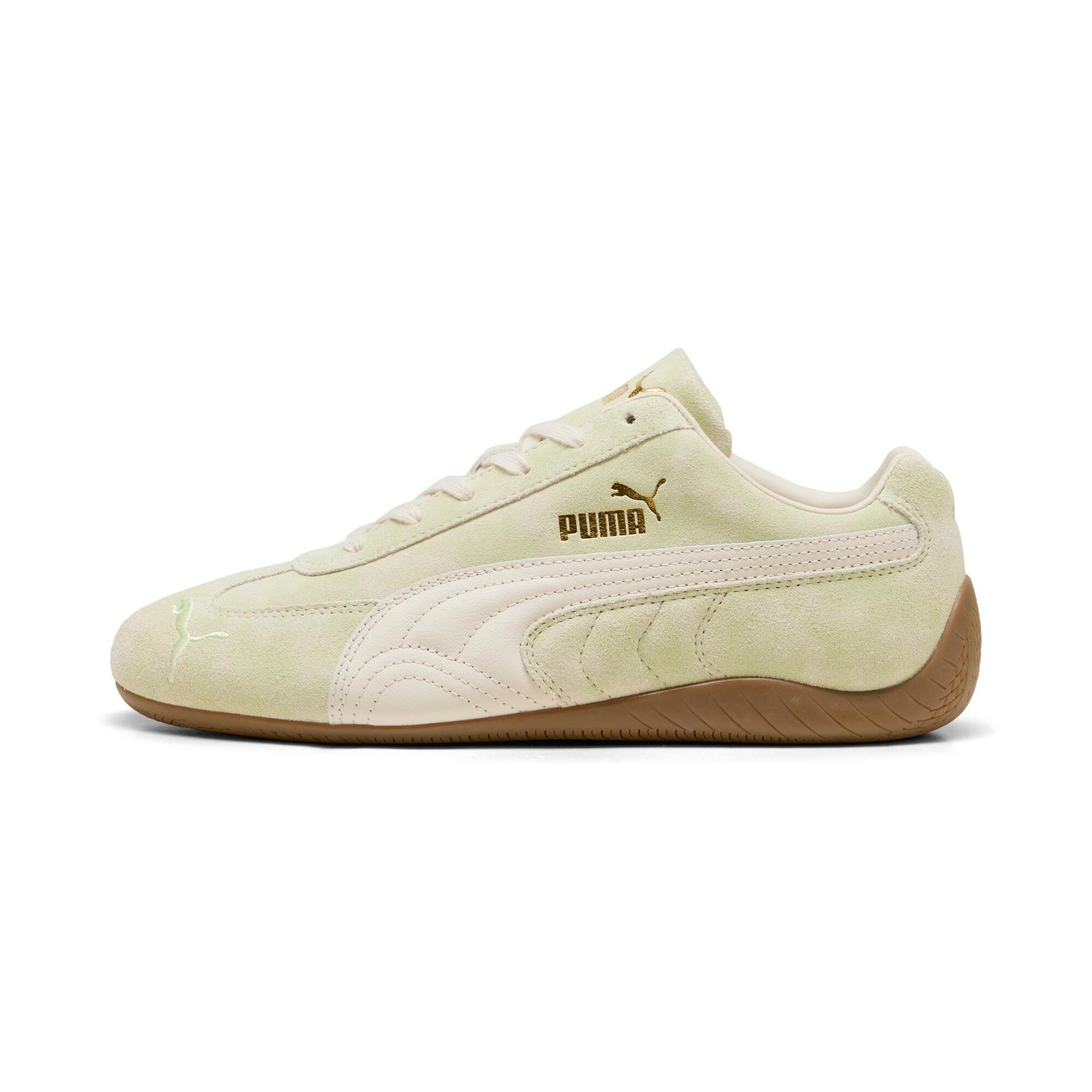 puma speedcat faded sneakers in green, size 10