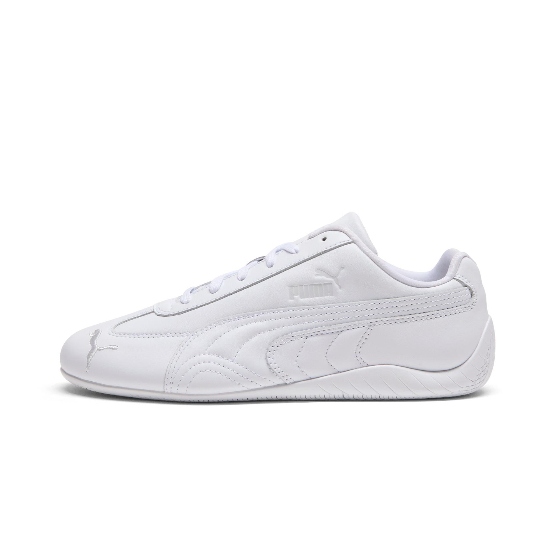 puma speedcat leather women's sneakers in white, size 8.5