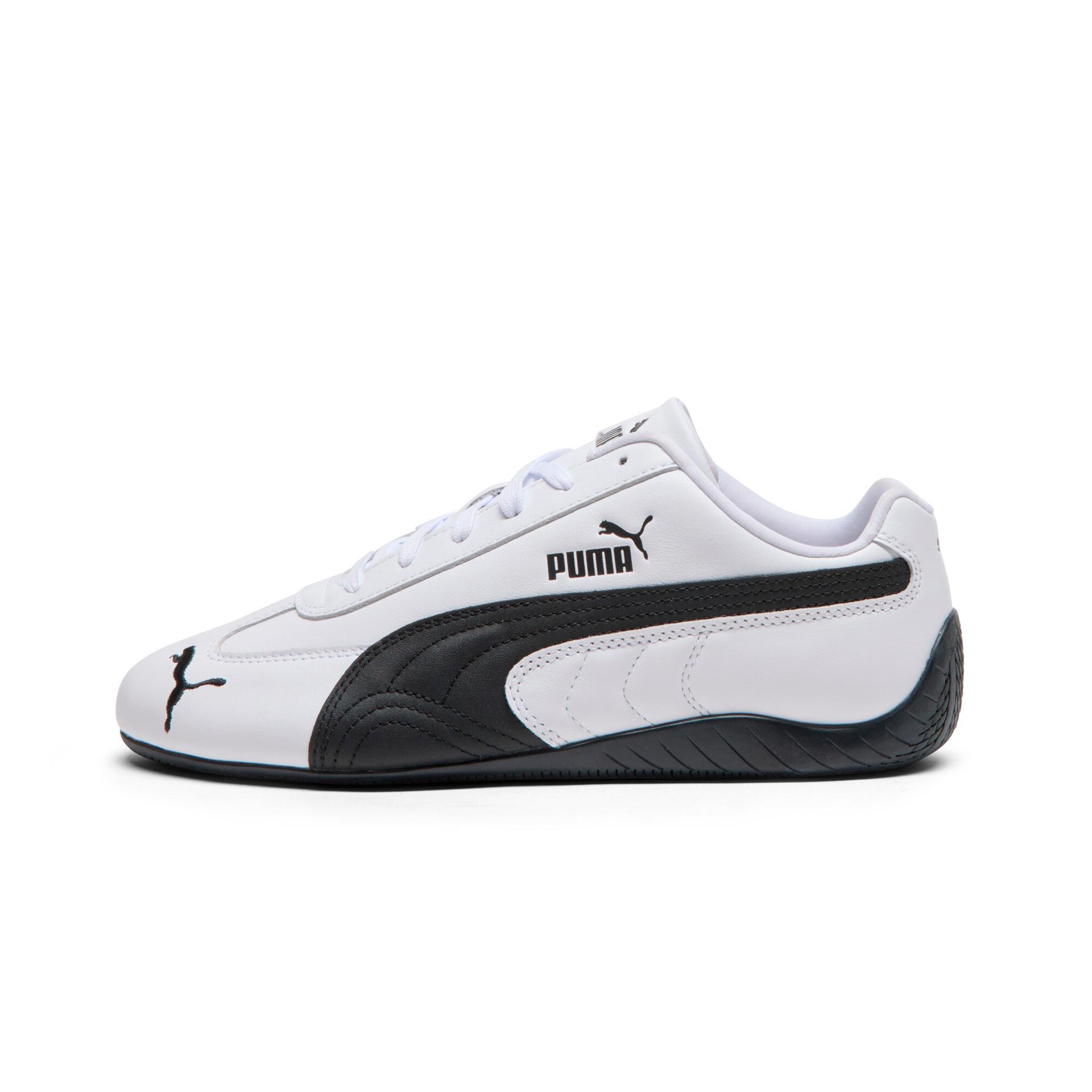 puma speedcat leather women's sneakers in white, size 8.5
