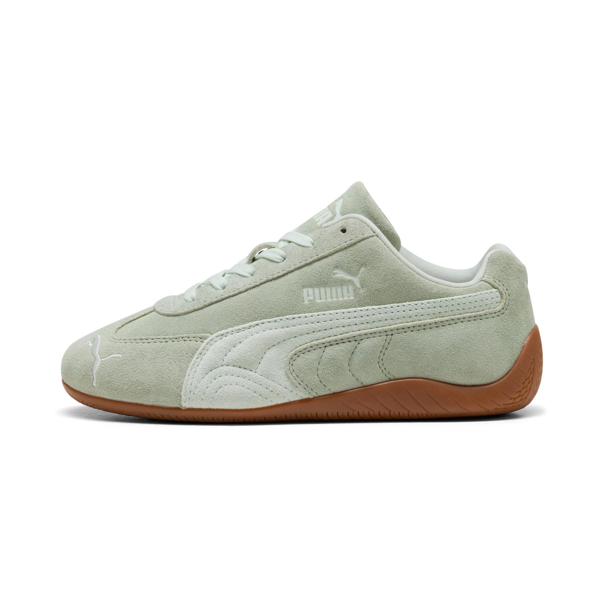 puma speedcat og ii women's sneakers in green, size 5.5