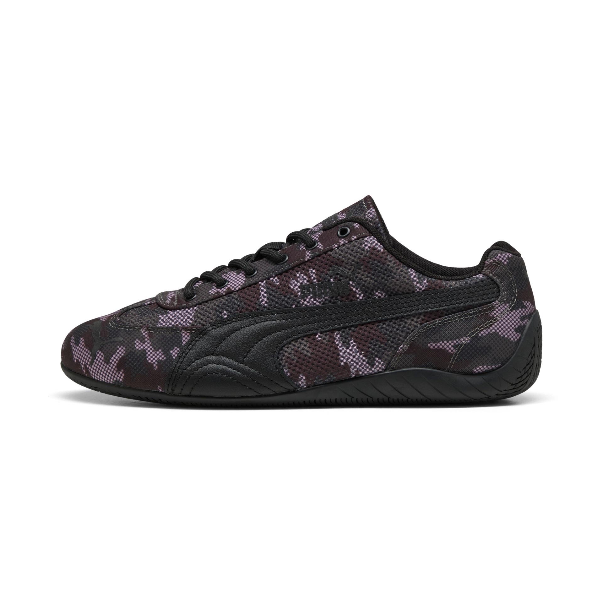 puma speedcat printed sneakers in pink, size 10