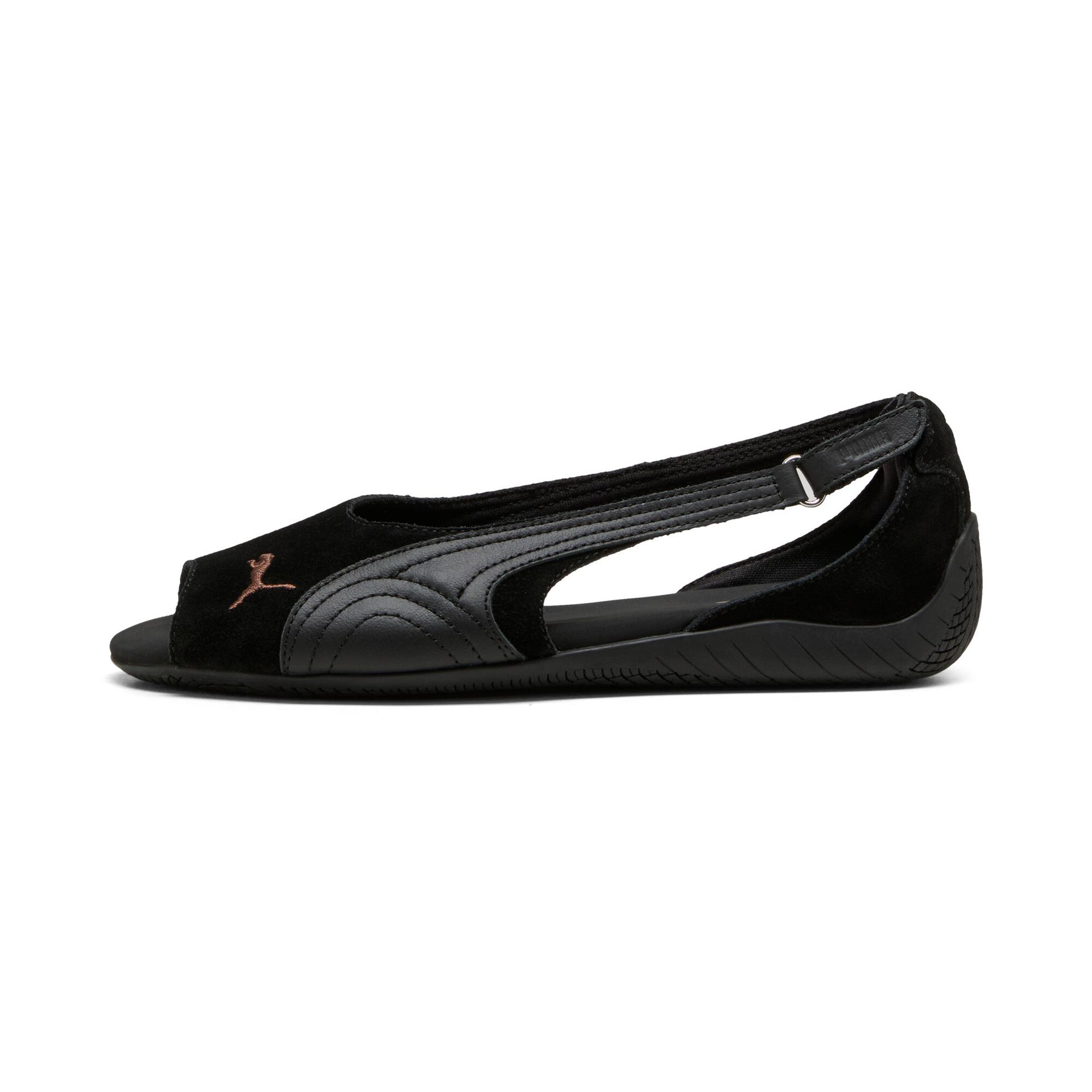 puma speedcat sandal women's sandals in black, size 6