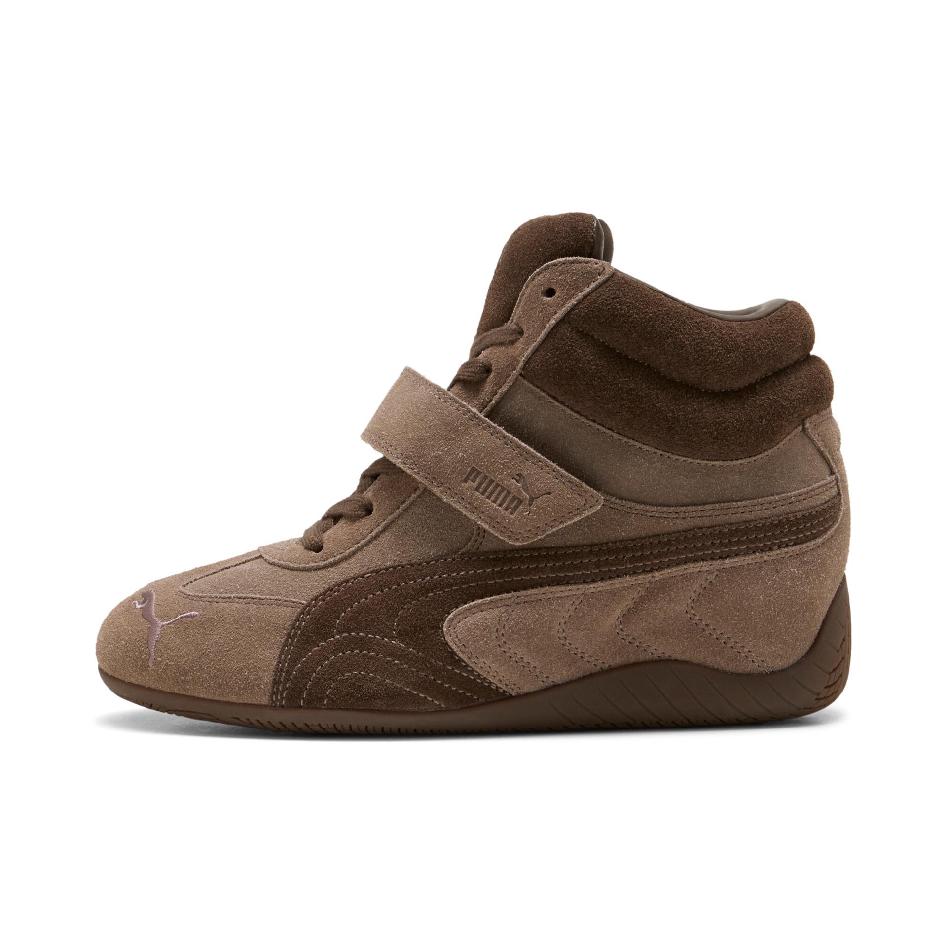 puma speedcat wedge women's sneakers in brown, size 7