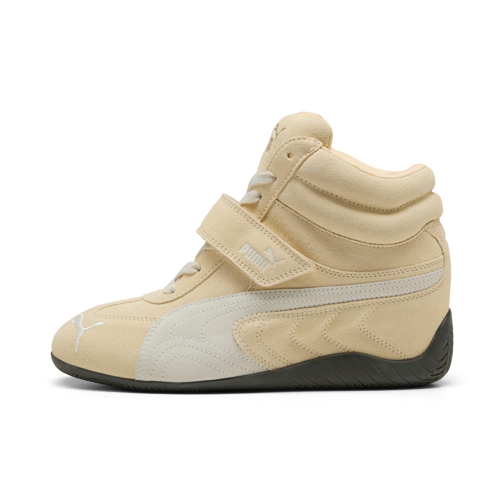 puma speedcat wedge women's sneakers in yellow, size 6.5