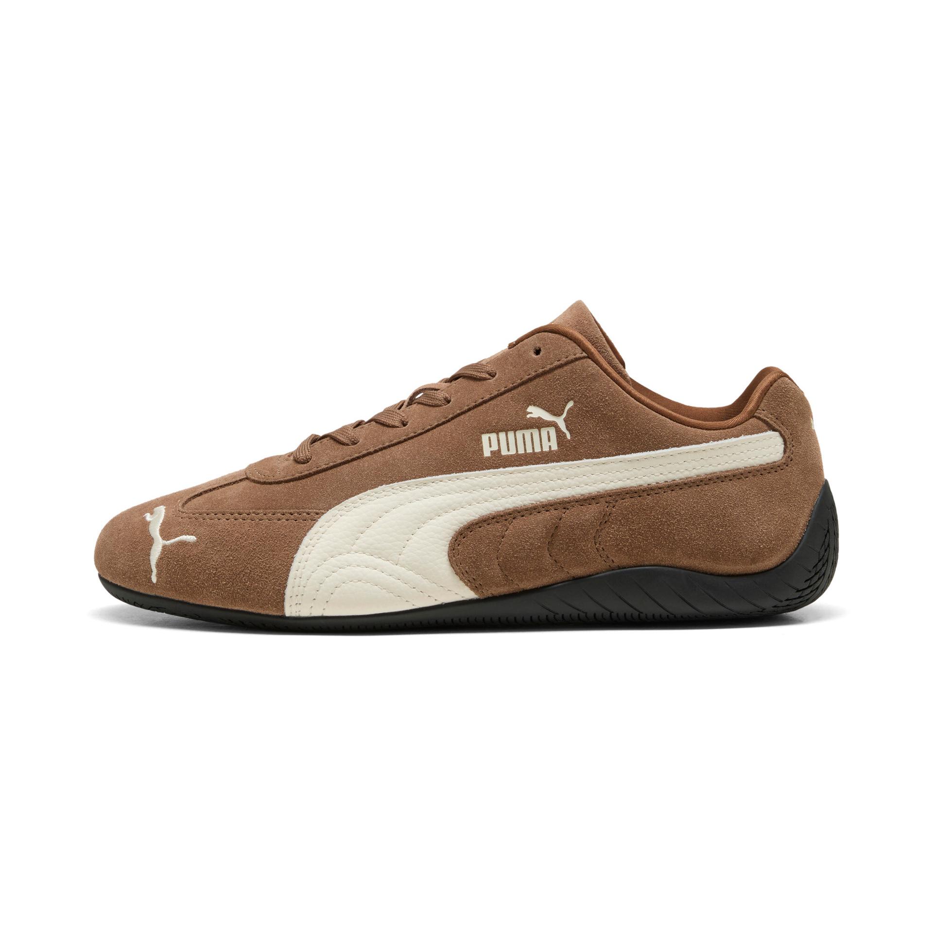 puma speedcat women's sneakers in brown, size 9