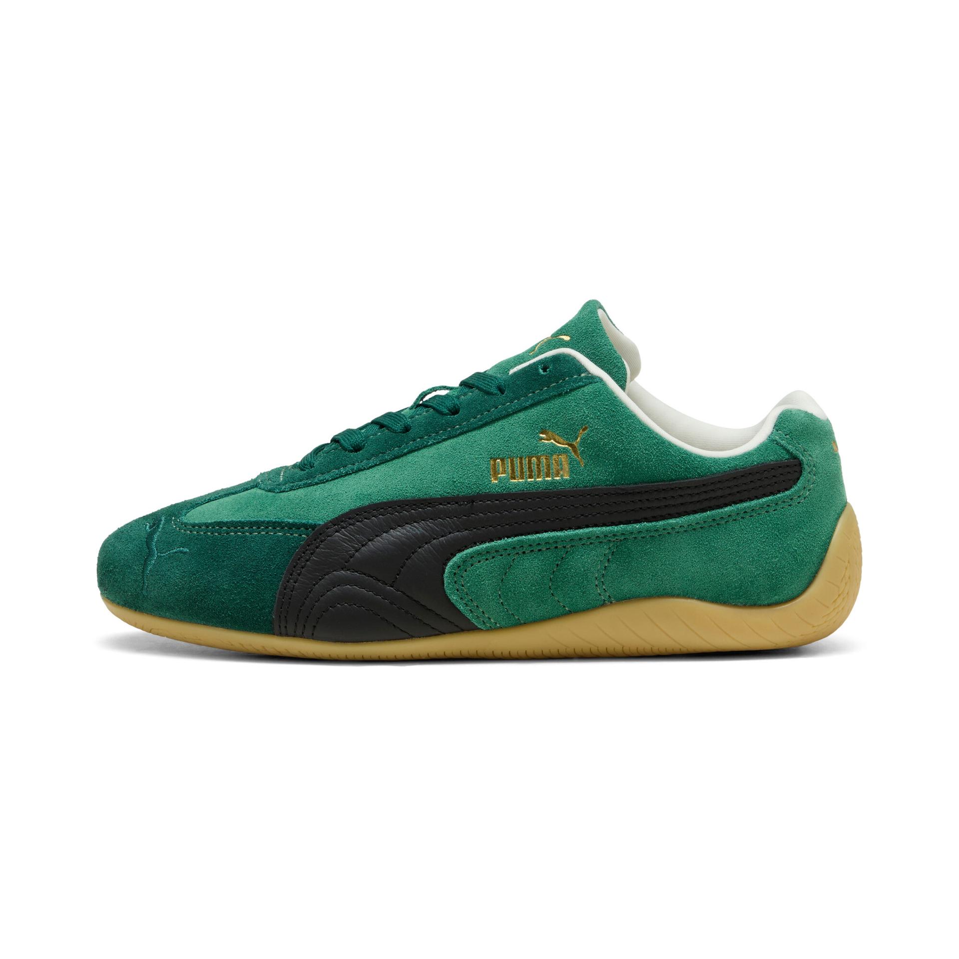 puma speedcat women's sneakers in green, size 7