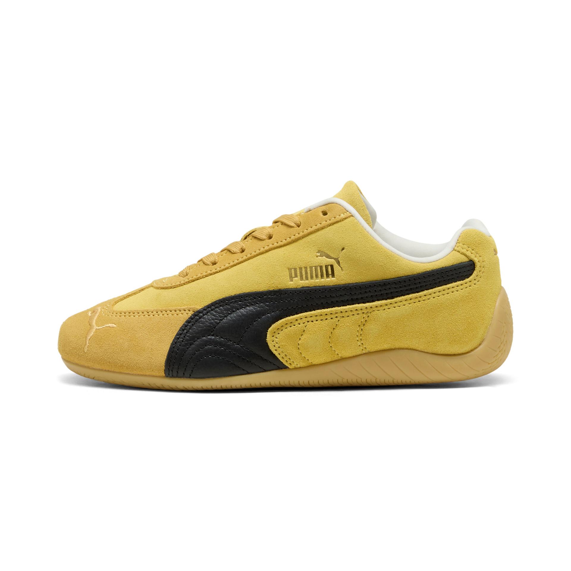 puma speedcat women's sneakers in yellow, size 6.5